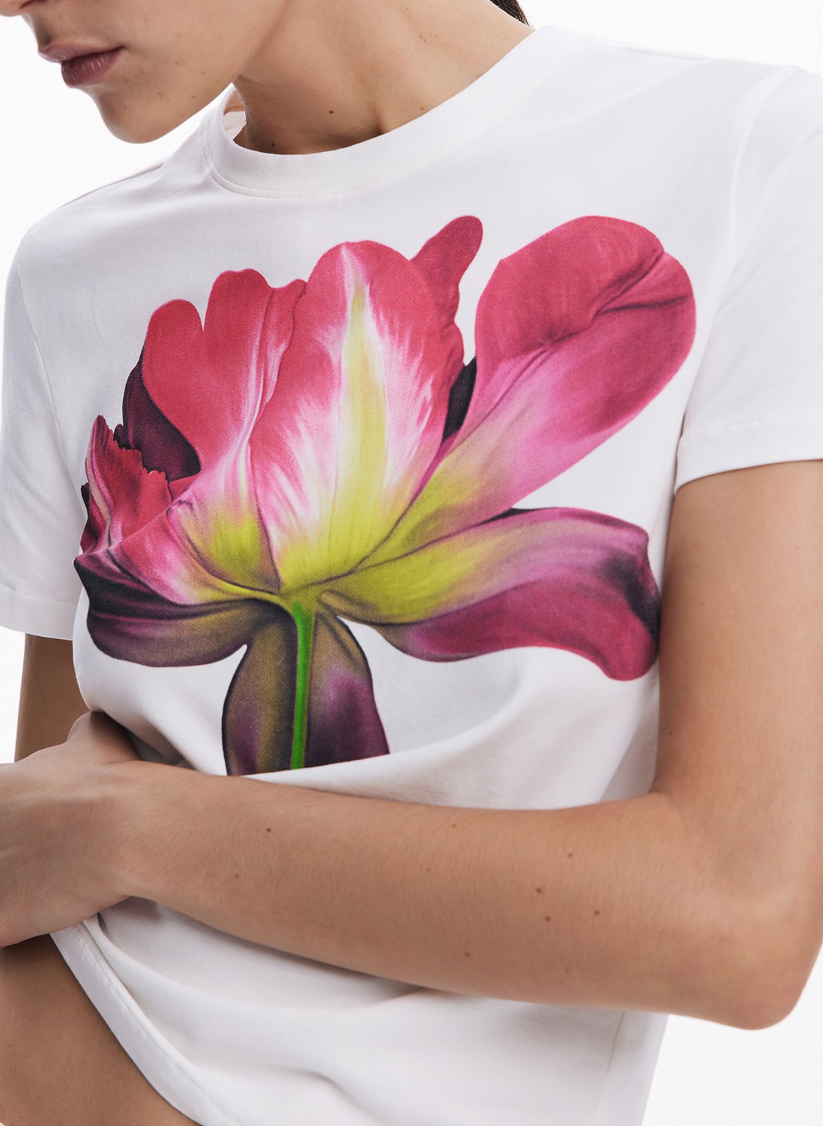 Tee-shirt ajusté en coton mélangé DESIGUAL