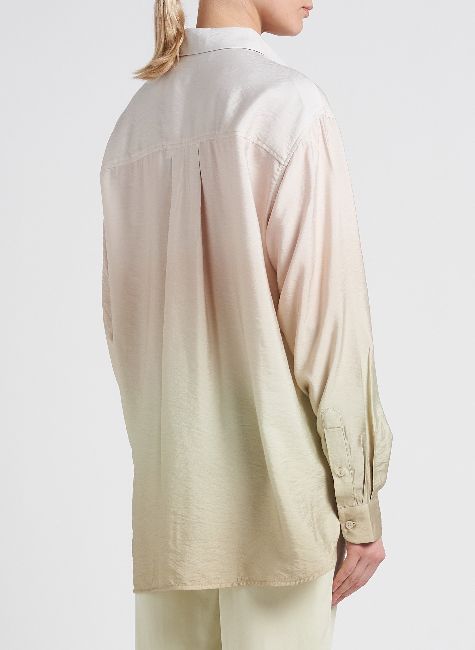 Chemise col classique imprimé tie and dye SAMSOE SAMSOE Beige