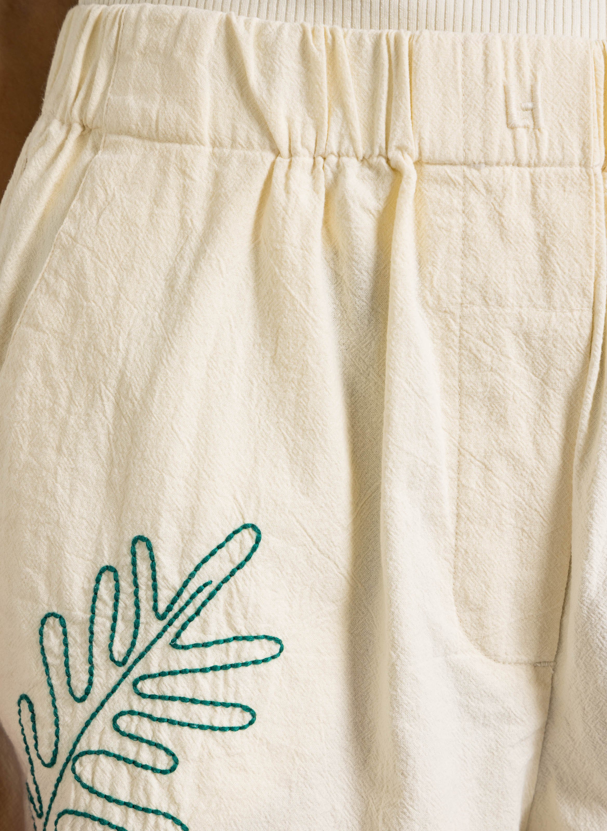 Short large in organic cotton LEON & HARPER White