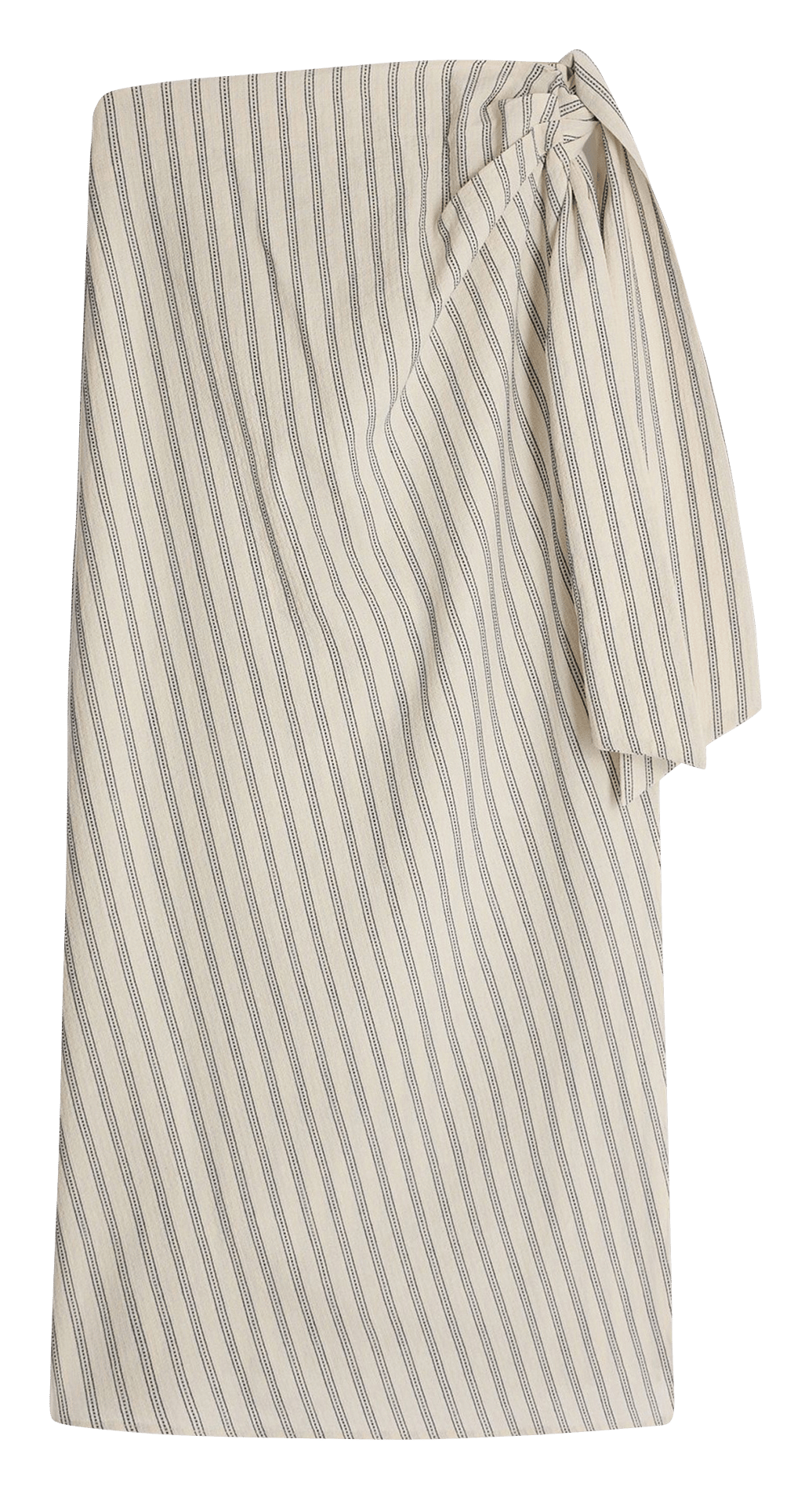 Jupe longue rayé en coton mélangé VANESSA BRUNO Bleu