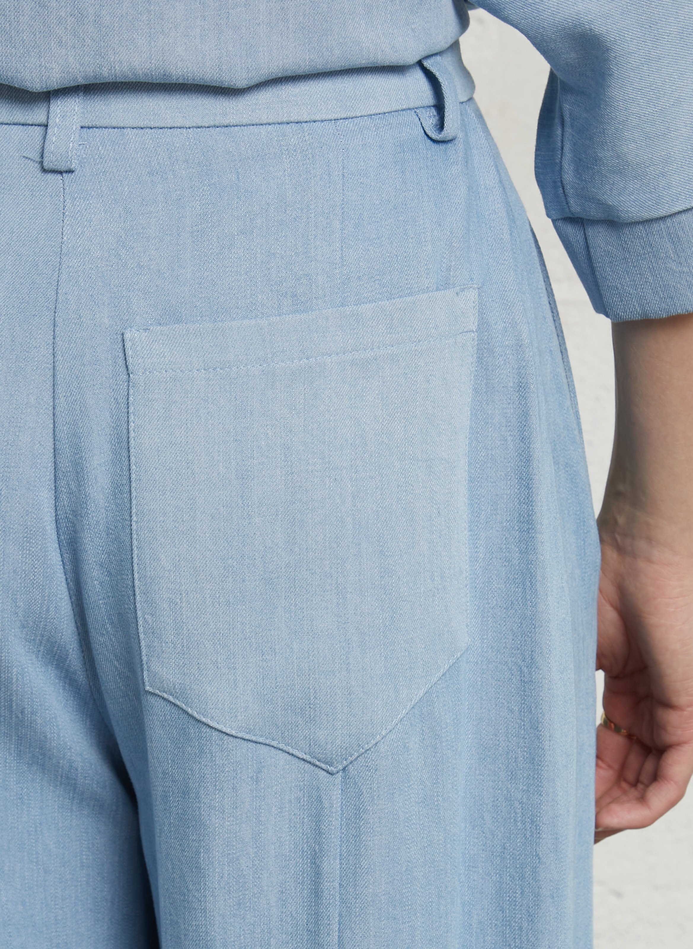 Wijde broek met bretels IMPERIAL Blauw