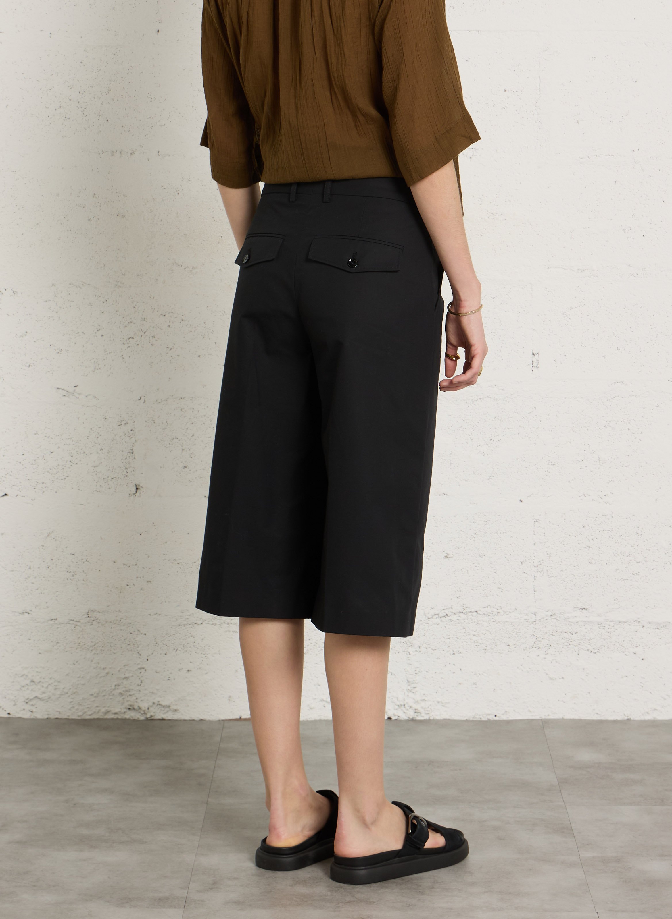 Baumwoll-Bermudas LAURENCE BRAS Schwarz