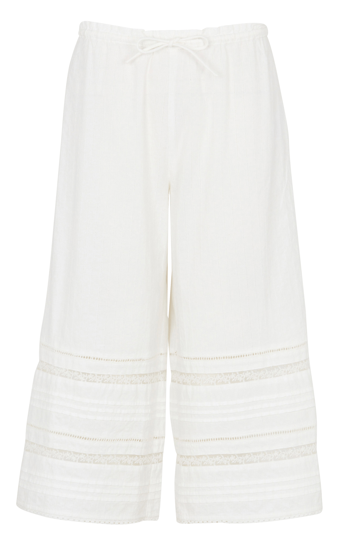 Organic cotton cropped pants DAMSON MADDER White