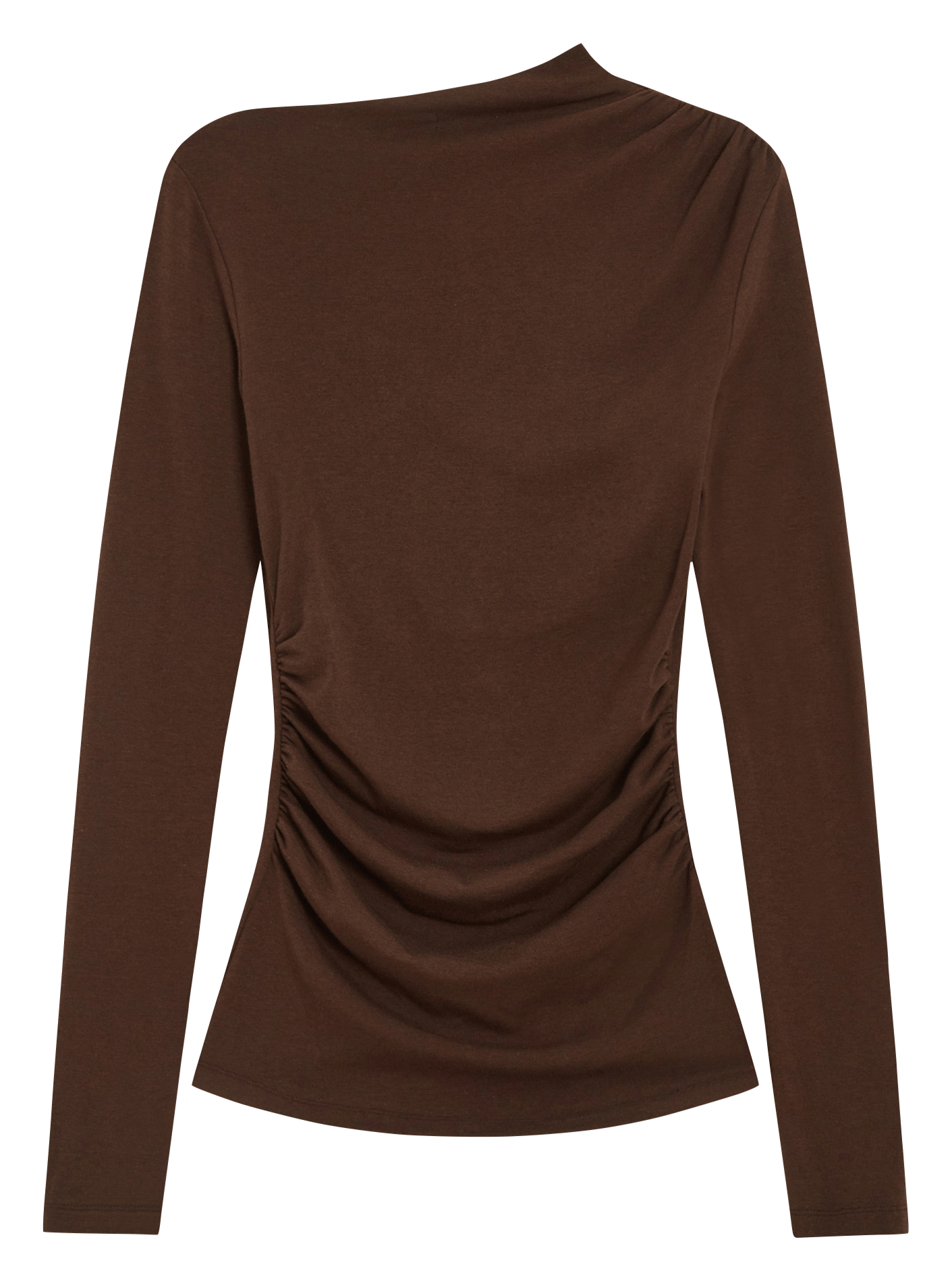 Fitted high neck t-shirt GRACE ET MILA Brown