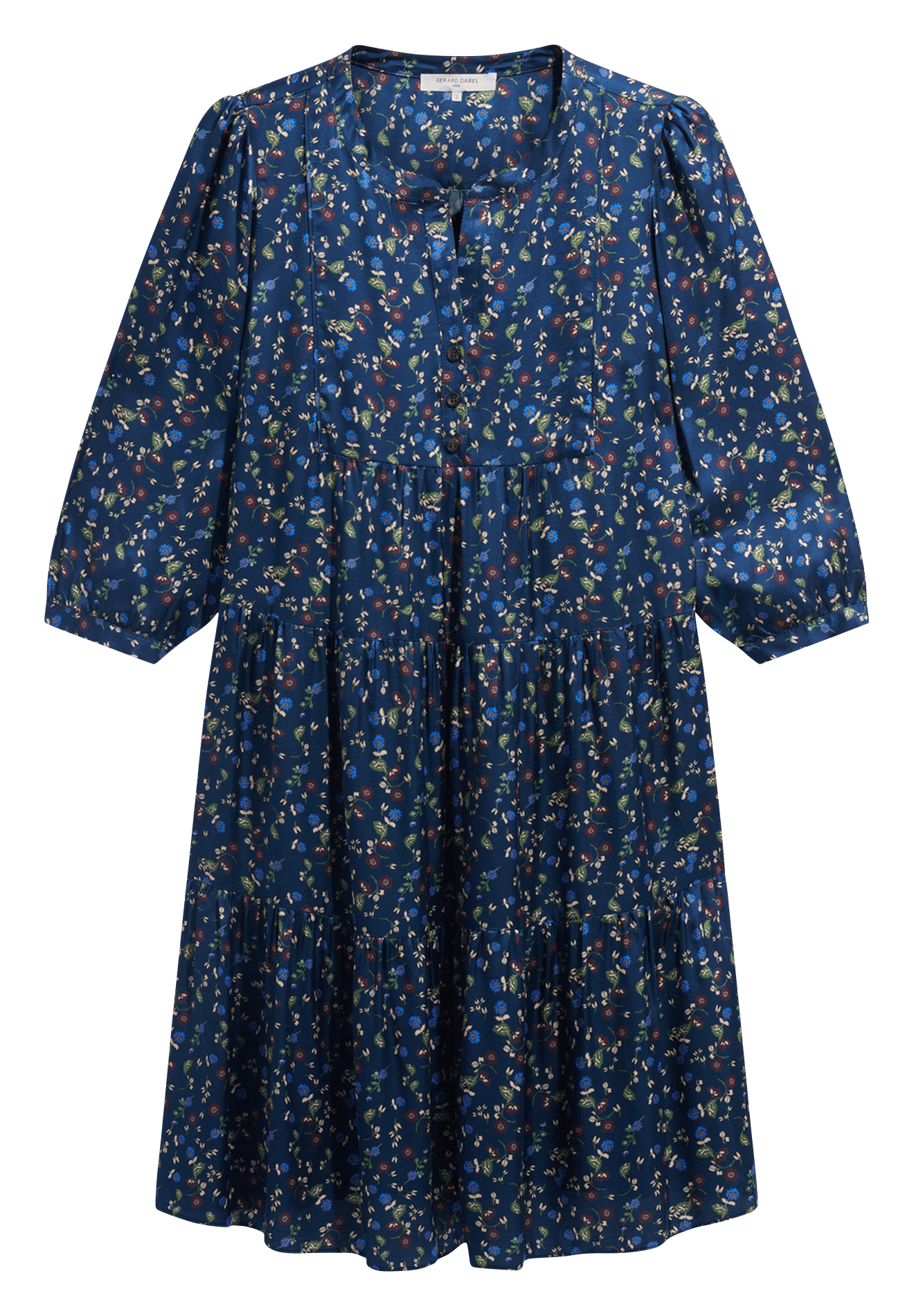 Robe courte col tunisien  GERARD DAREL Bleu