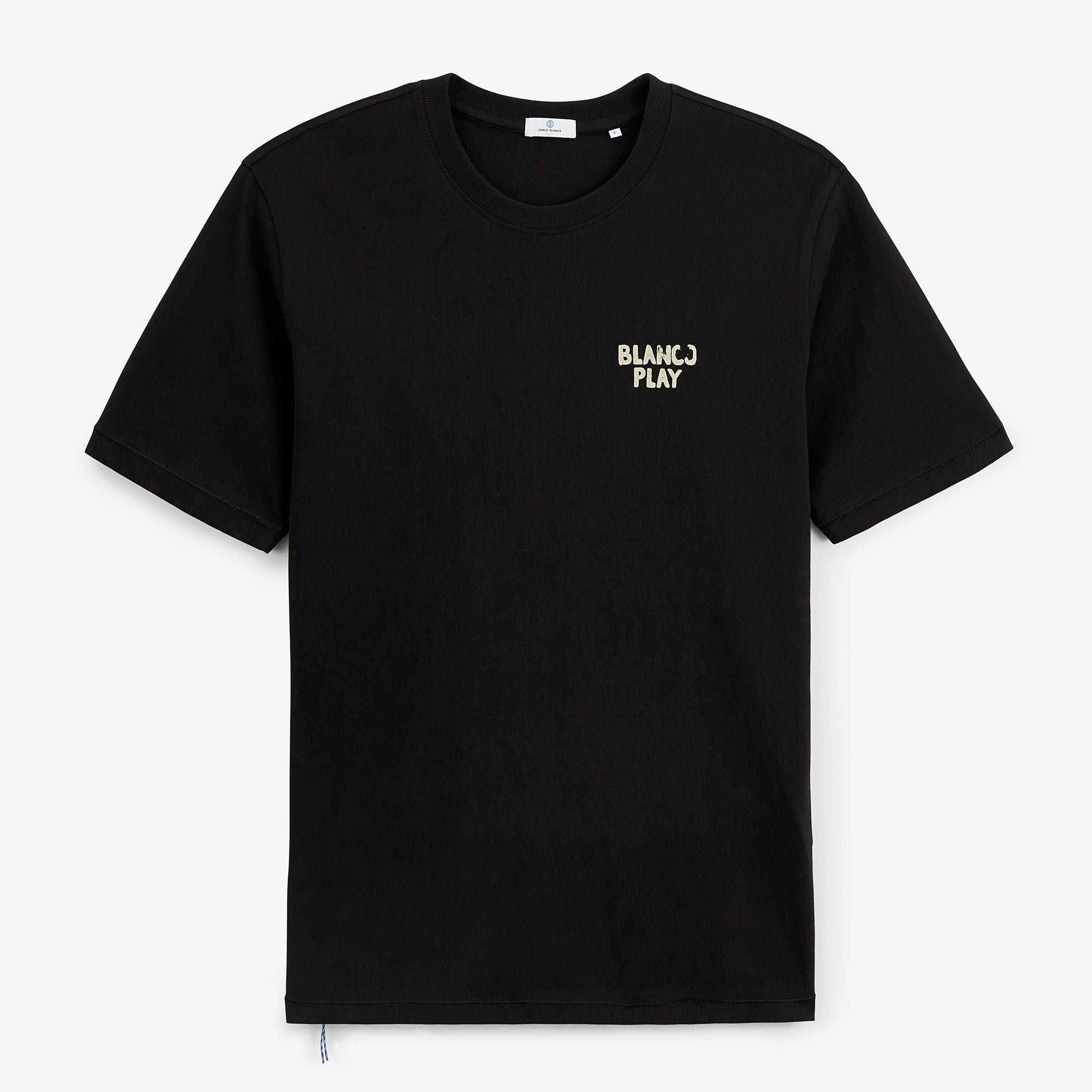 Short-sleeved oversized T-shirt with Thor Play print spice-up ya life. SERGE BLANCO Black
