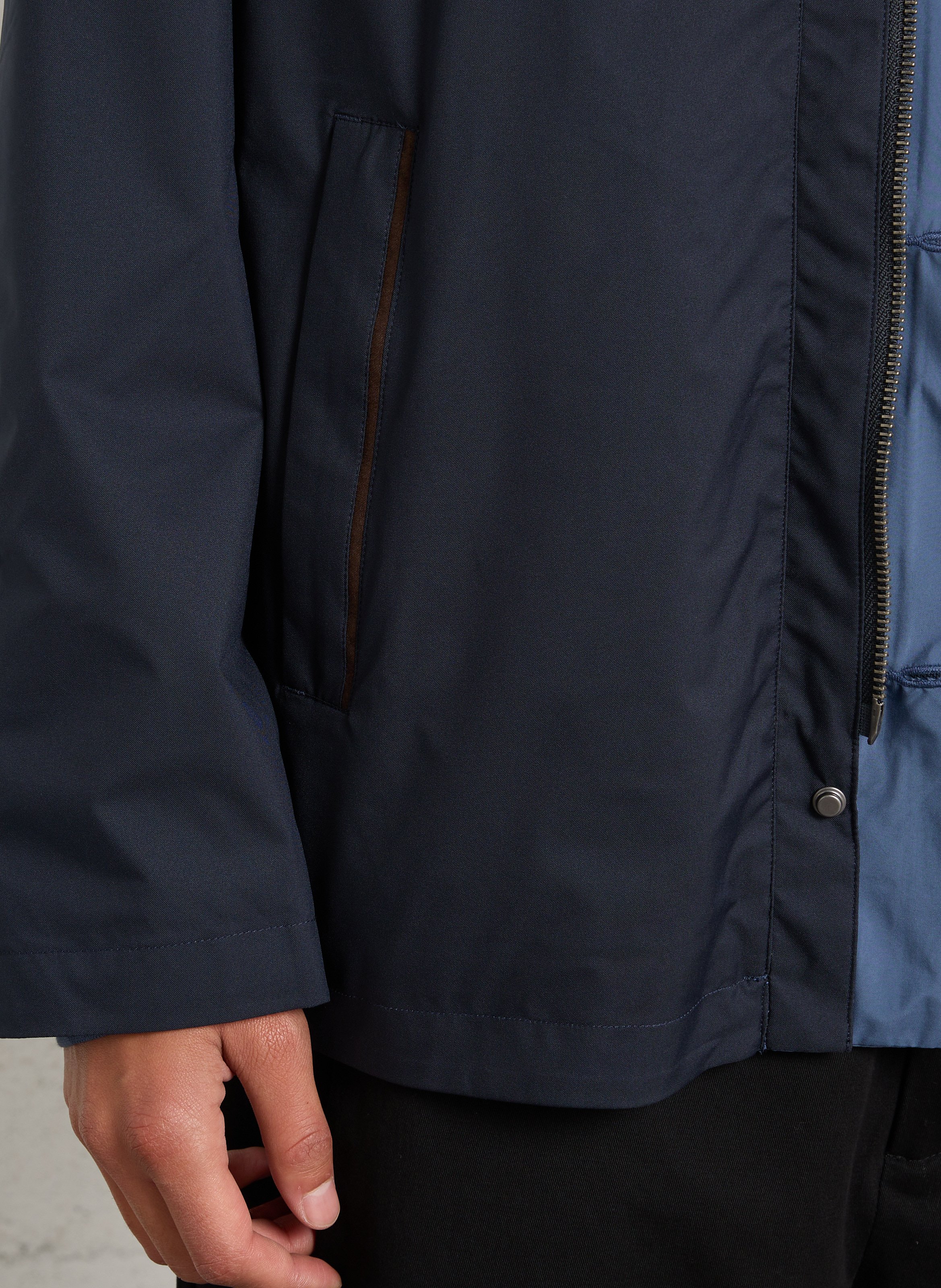 Veste imperméable col montant  HACKETT Bleu