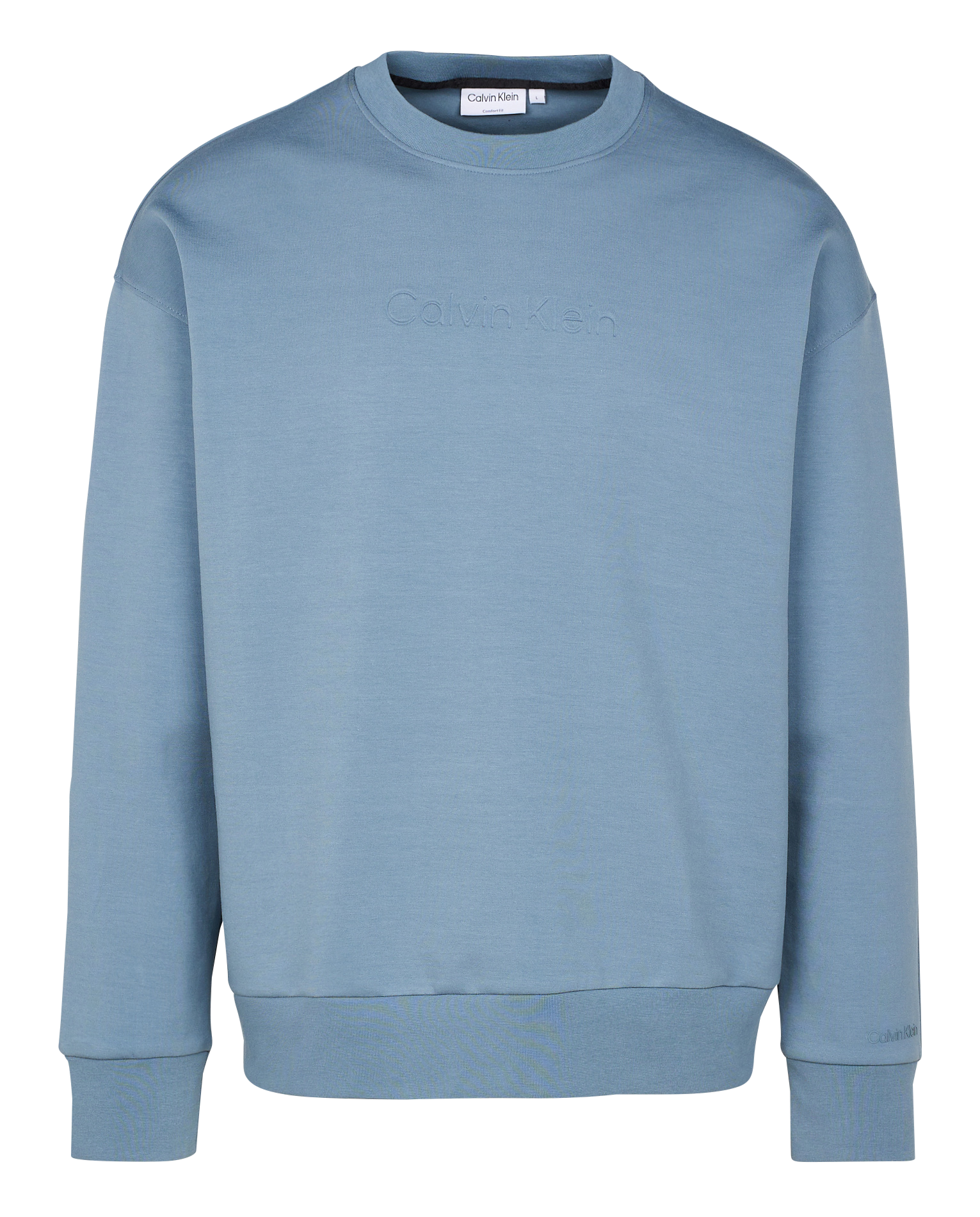 Sweatshirt coupe droite col rond CALVIN KLEIN Gris