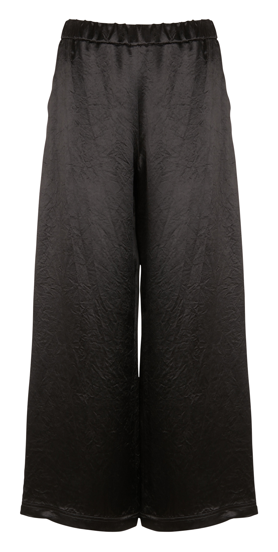 Wide-leg satiny pants MAX MARA LEISURE Black
