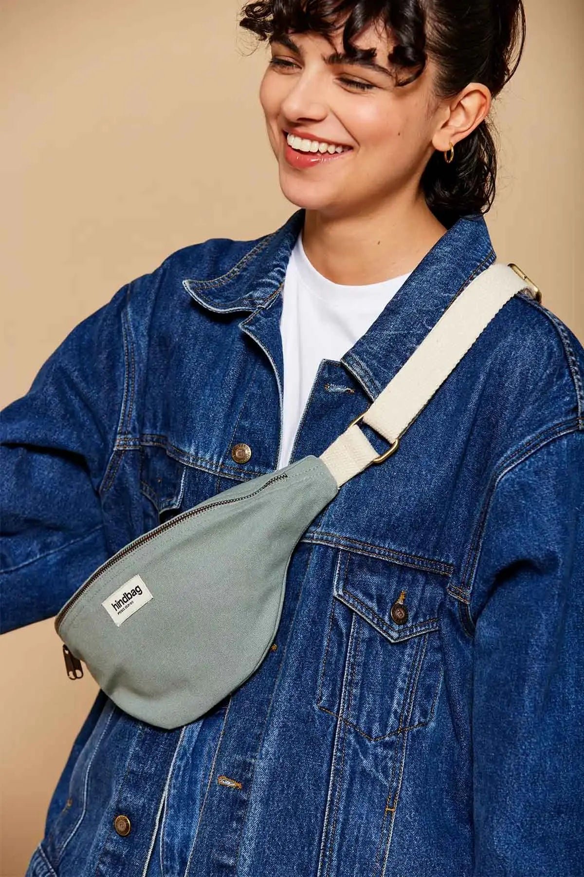 Cotton waist bag HINDBAG Green