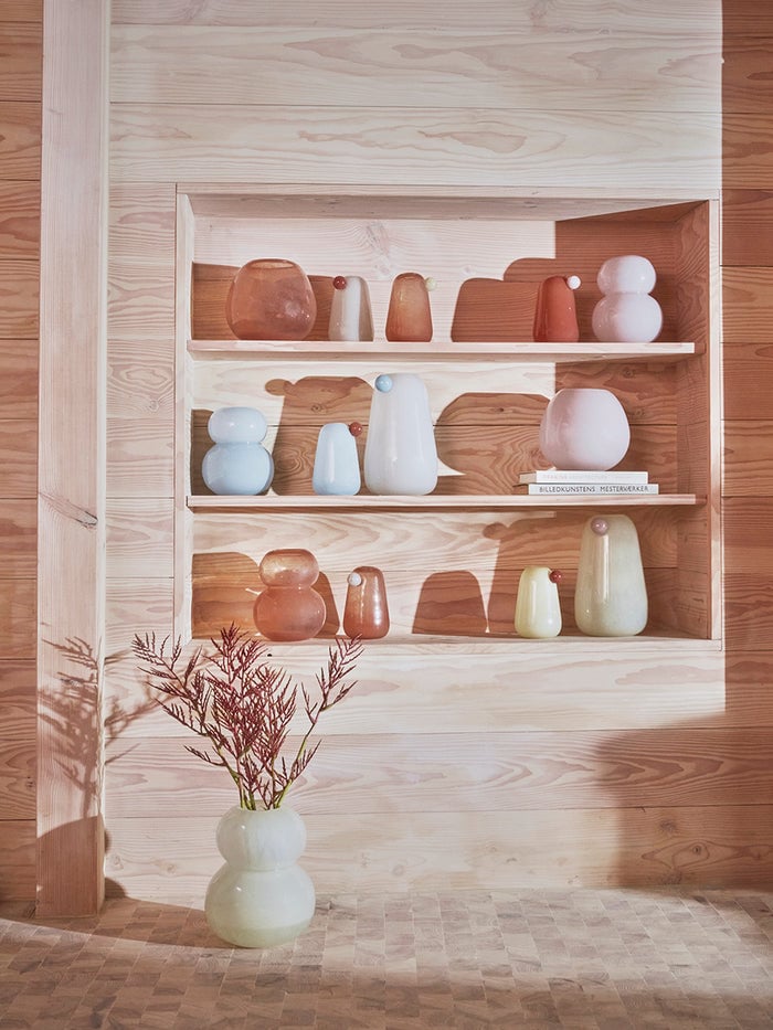 Glass vase OYOY LIVING DESIGN Pink