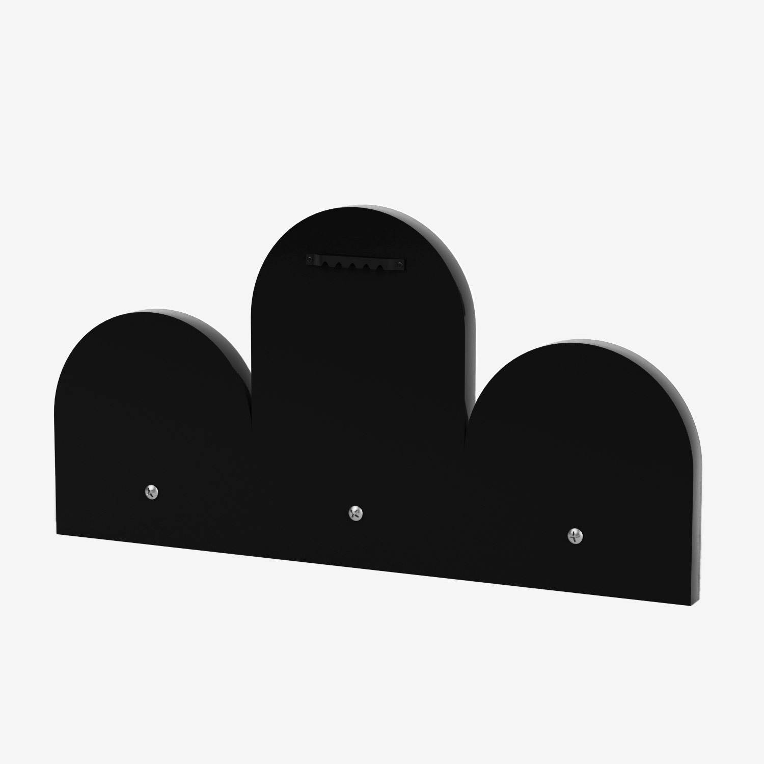 Three-hook metal coat hanger POTIRON PARIS Black