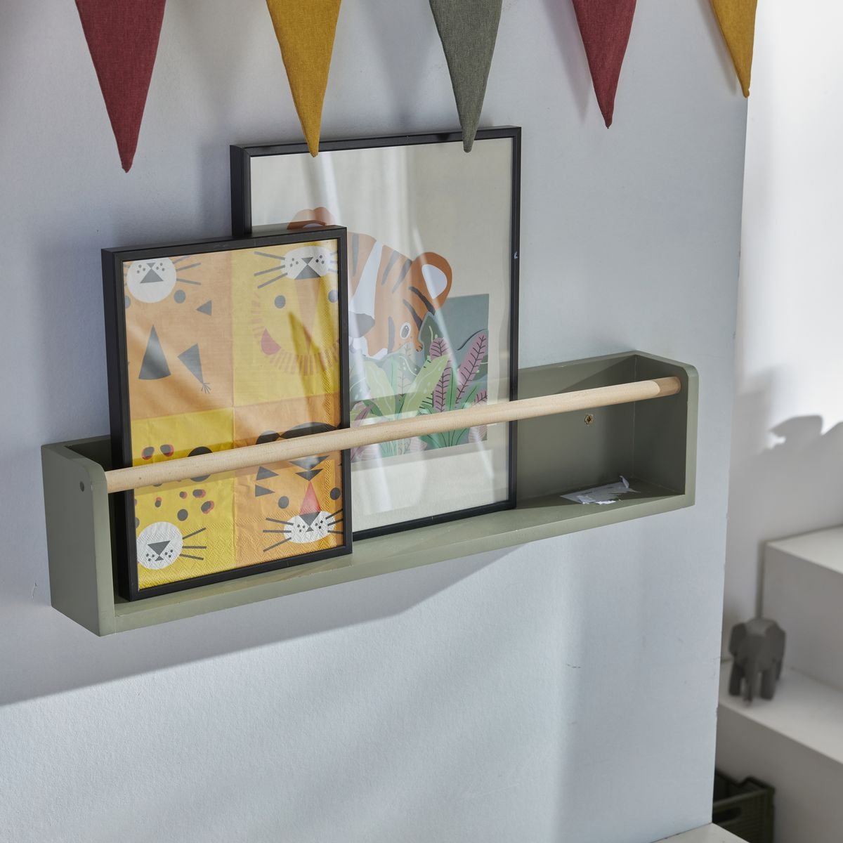 Wall-mounted shelf in MDF FACTORY Green