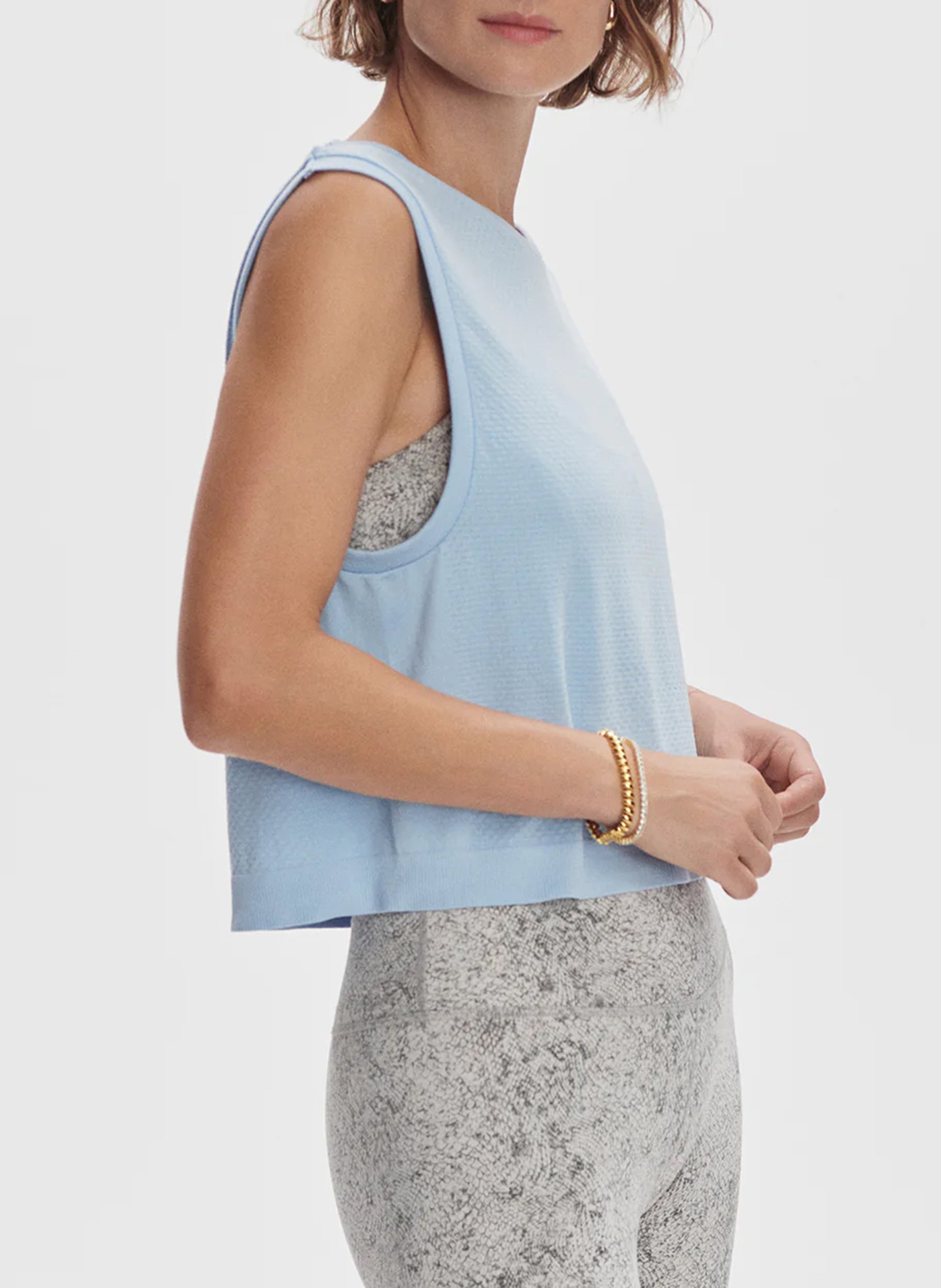 Gerades nahtloses Tanktop VARLEY Blau