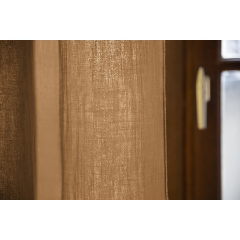 Blackout and Thermal Curtains L'EFFET PAPILLON Brown
