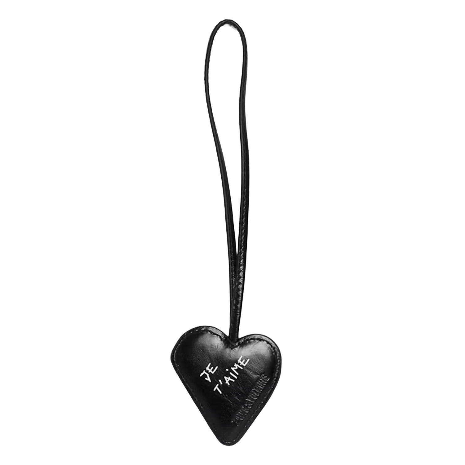 Charm cuore in pelle ZADIG&VOLTAIRE Nero