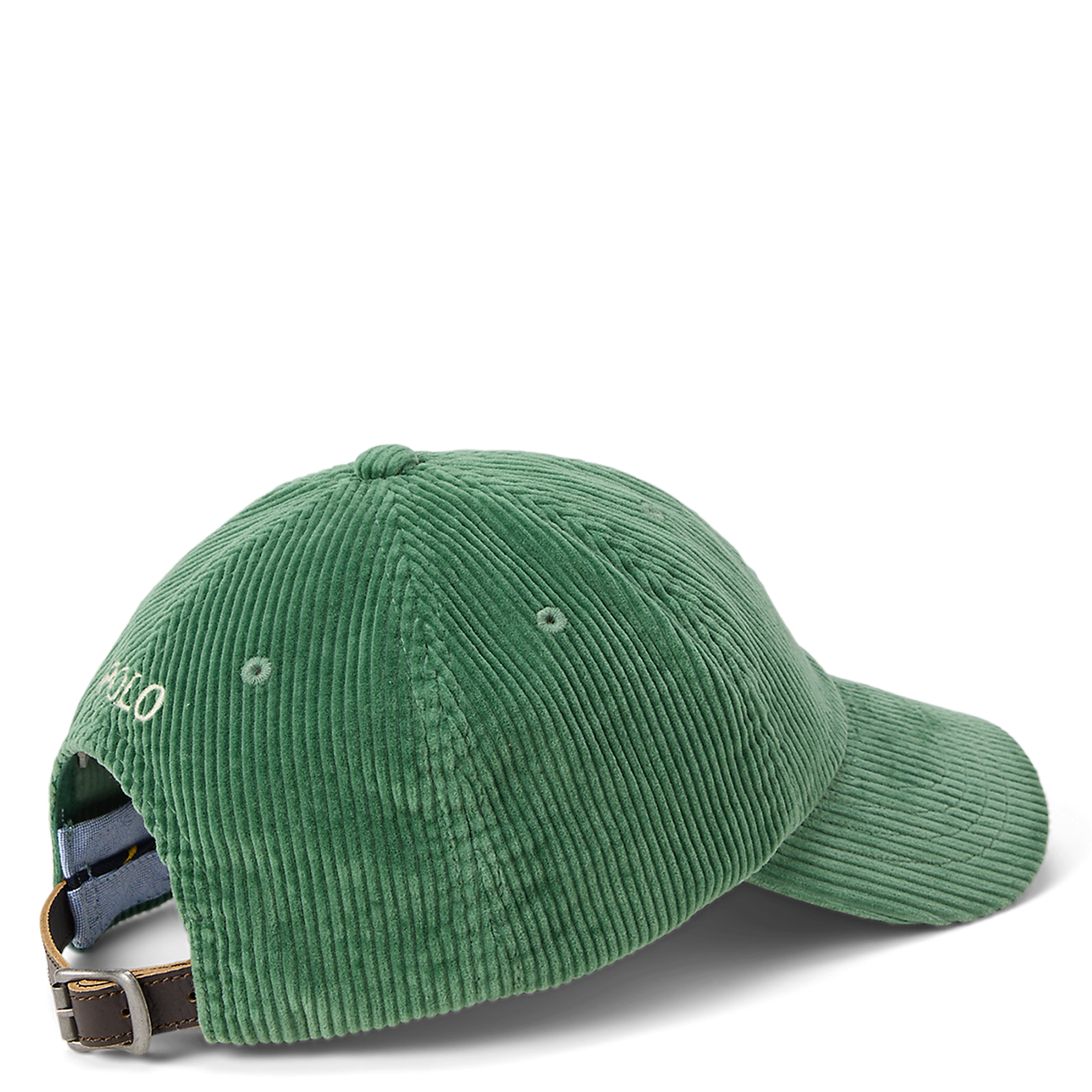 Casquette brodée en velours de coton côtelé  POLO RALPH LAUREN Vert