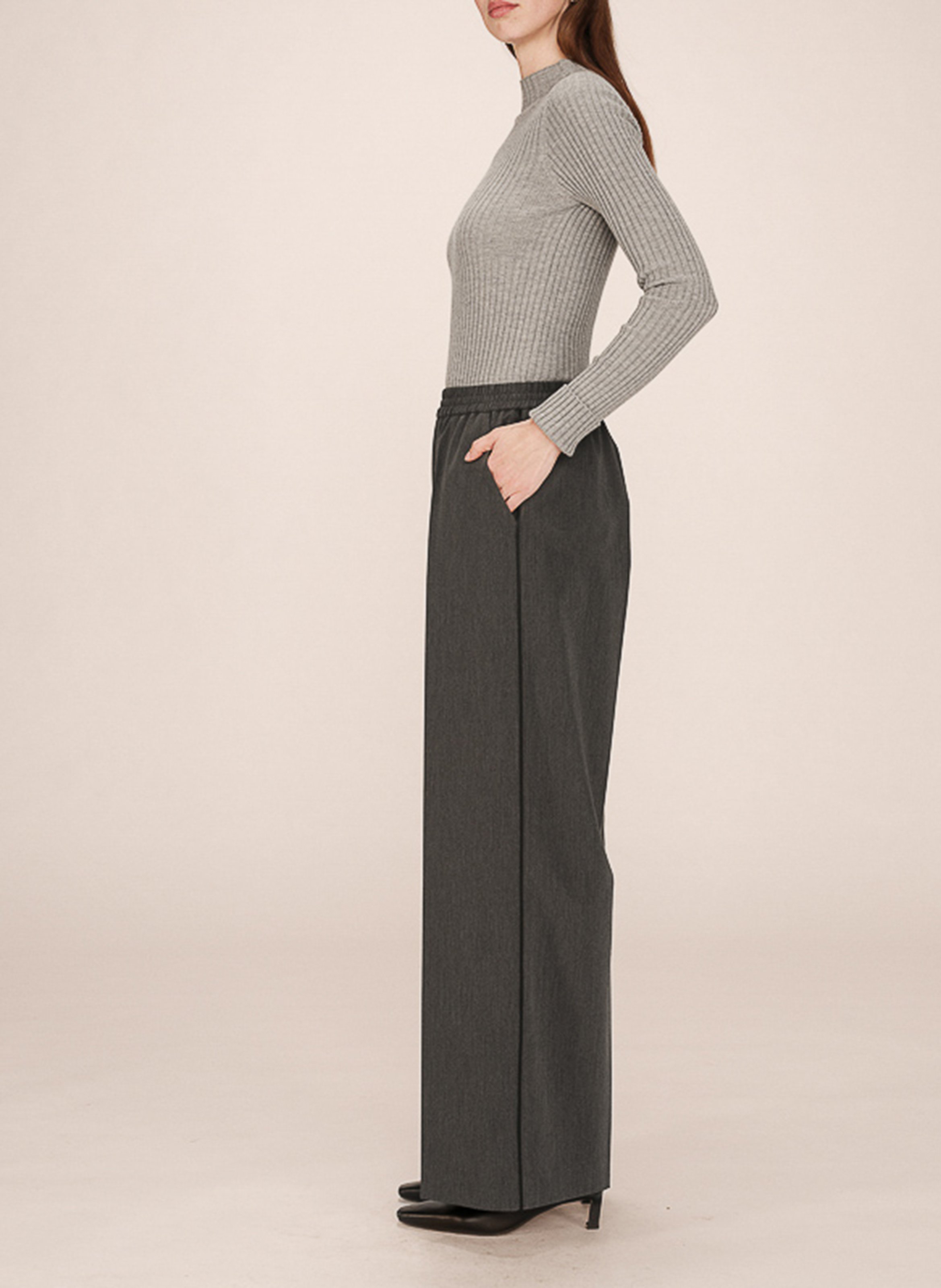 Wijde broek GRACE ET MILA Grijs