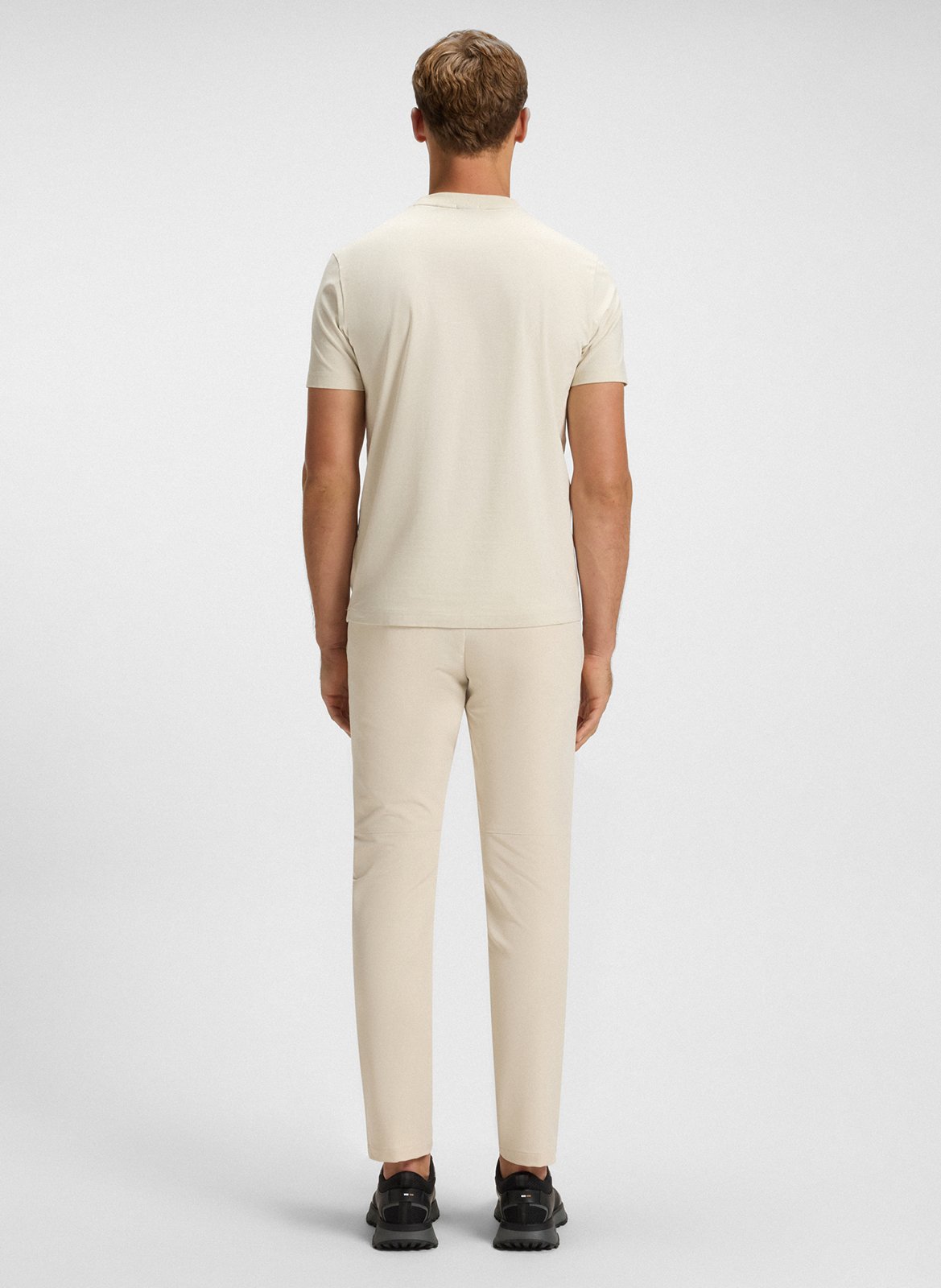 Basic cotton-mix T-shirt BOSS White