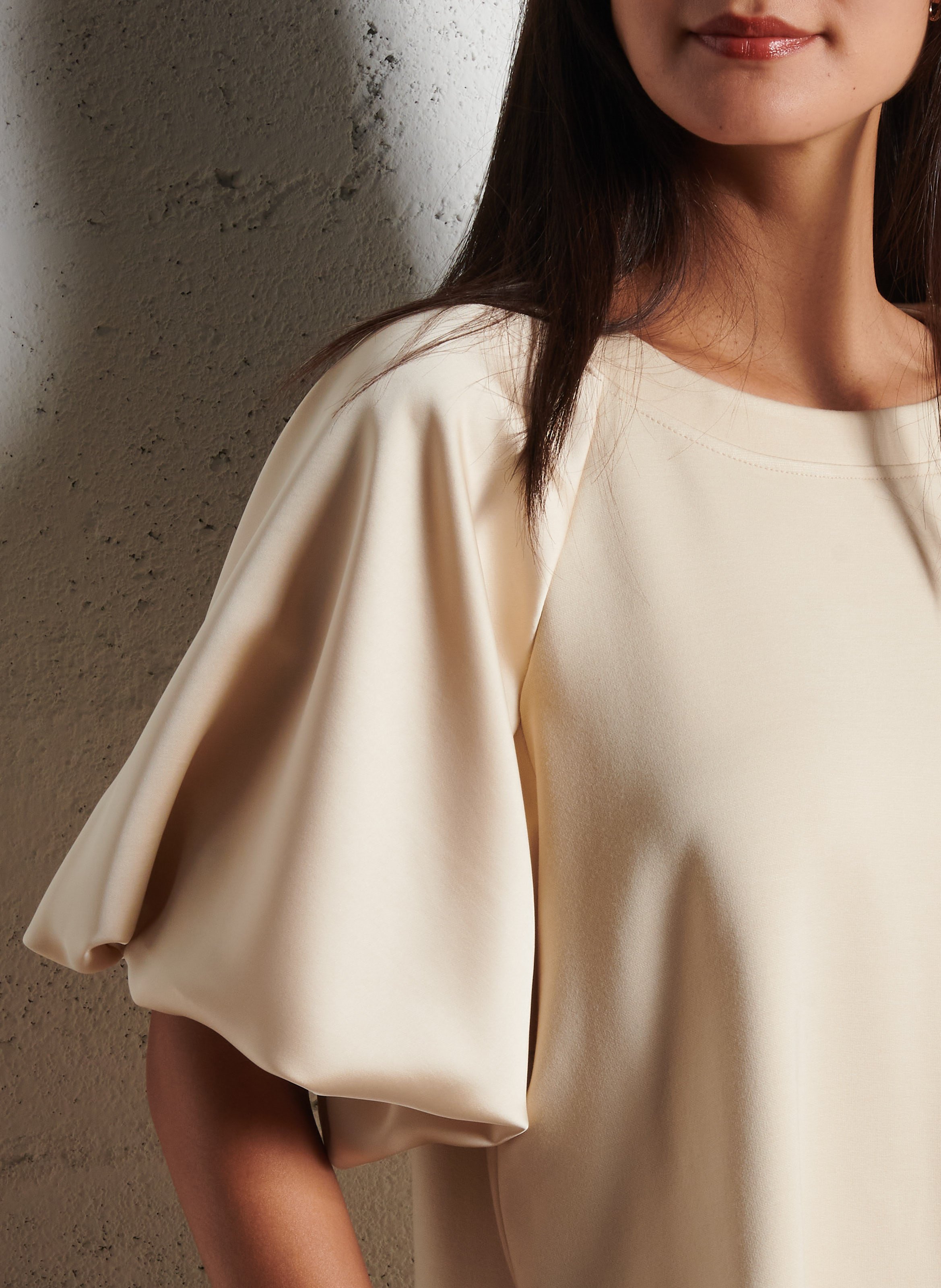 Loose-fit round-neck top IMPERIAL Beige