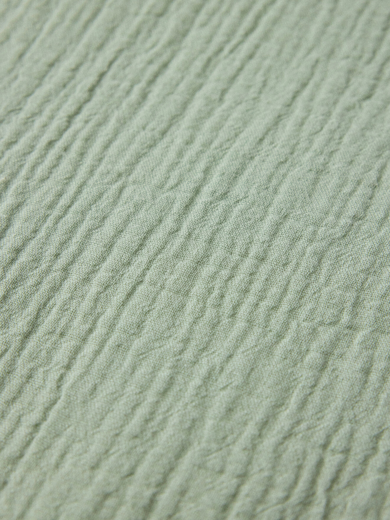 “Waffled” cotton gauze comforter cover CYRILLUS Green