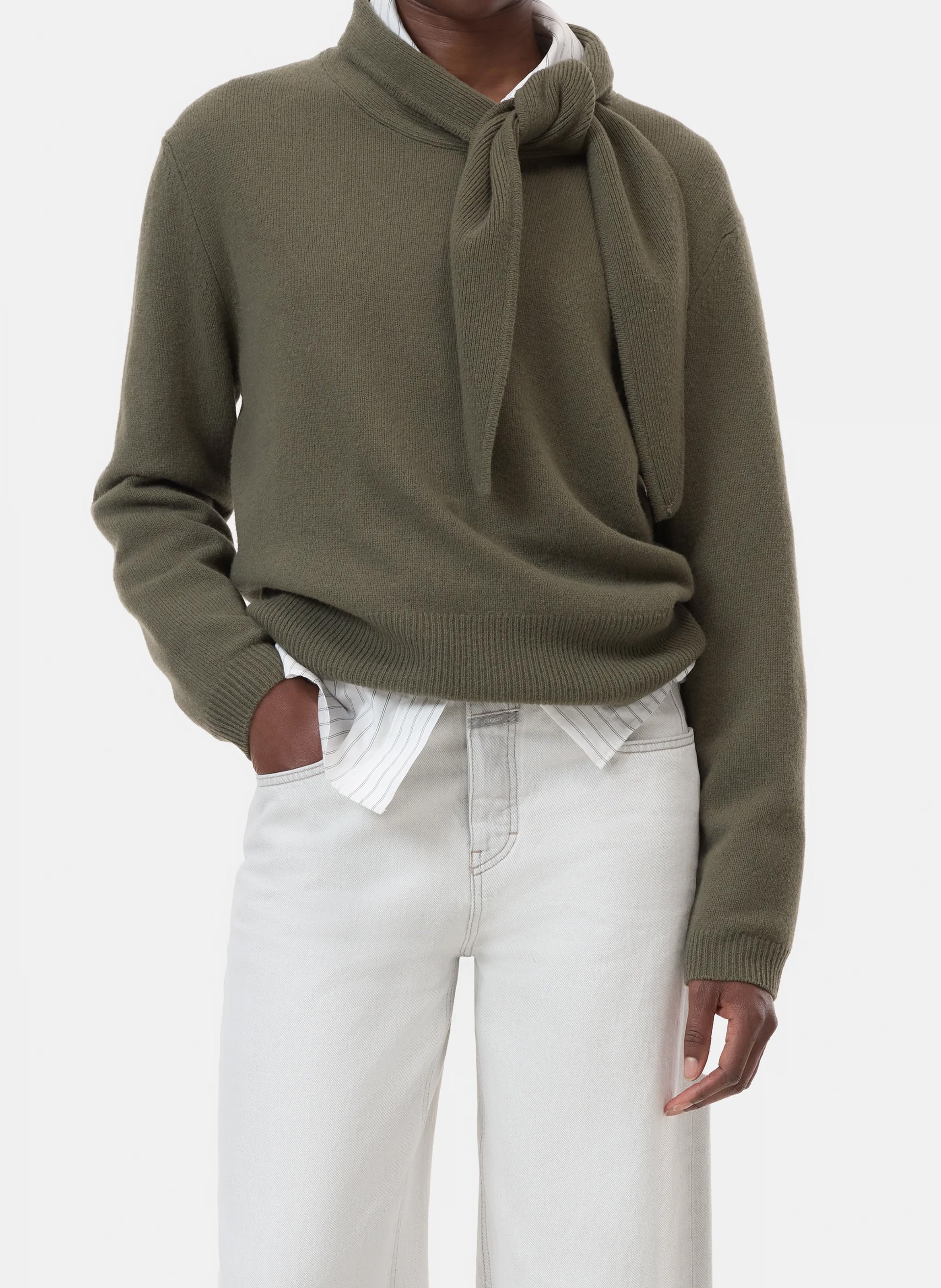 Pull oversize en laine CLOSED Vert