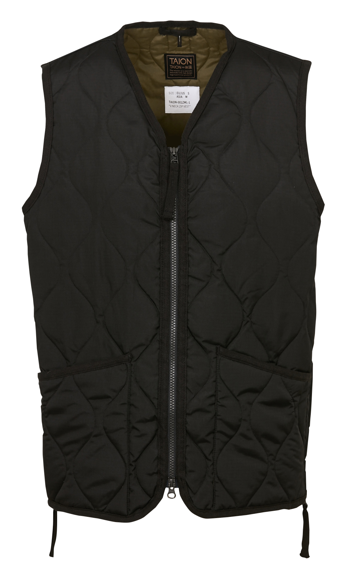 Sleeveless quilted V-neck jacket TAION