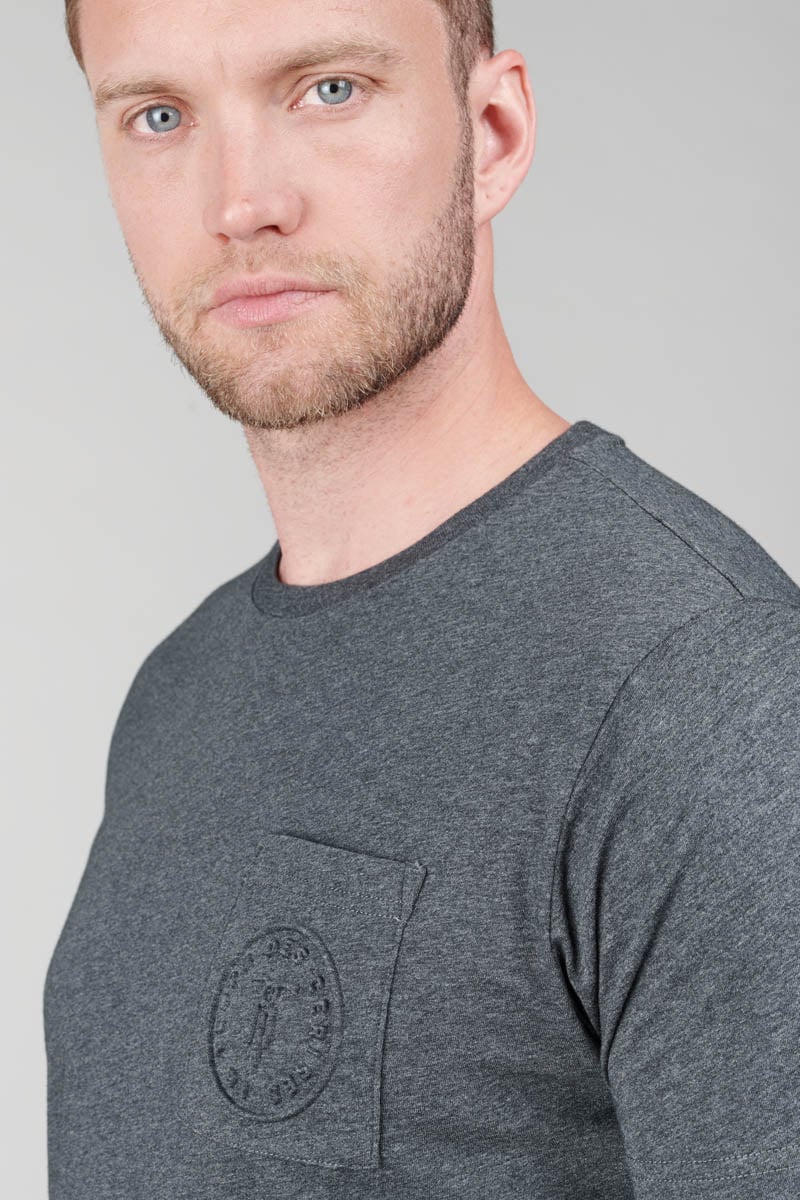 Tommy Badge T-shirt LE TEMPS DES CERISES Grey