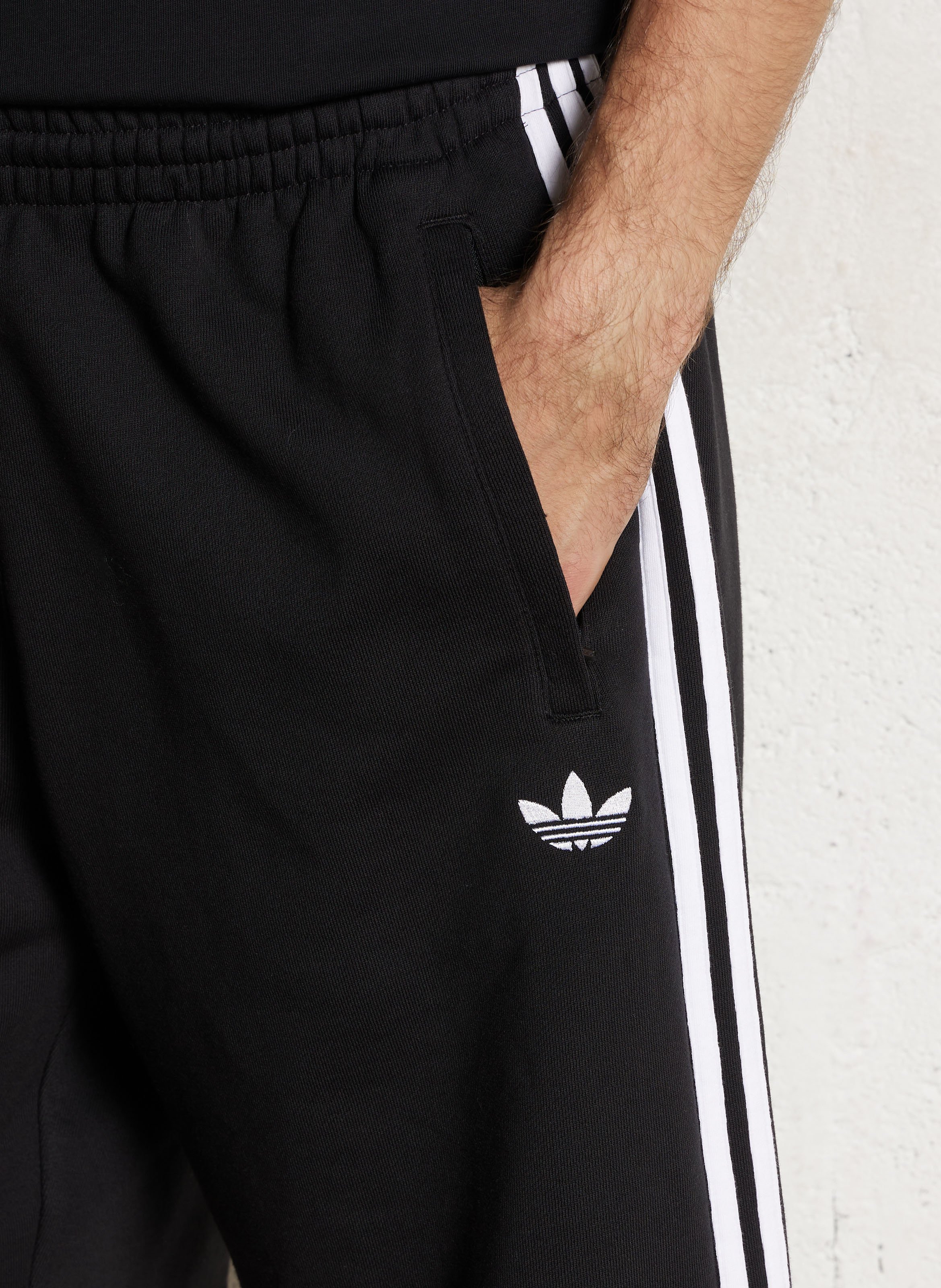 Straight cotton shorts ADIDAS Black