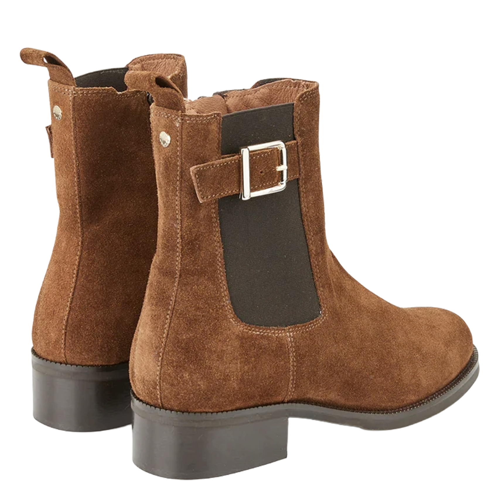 Bottines en cuir velours COSMOPARIS Marron