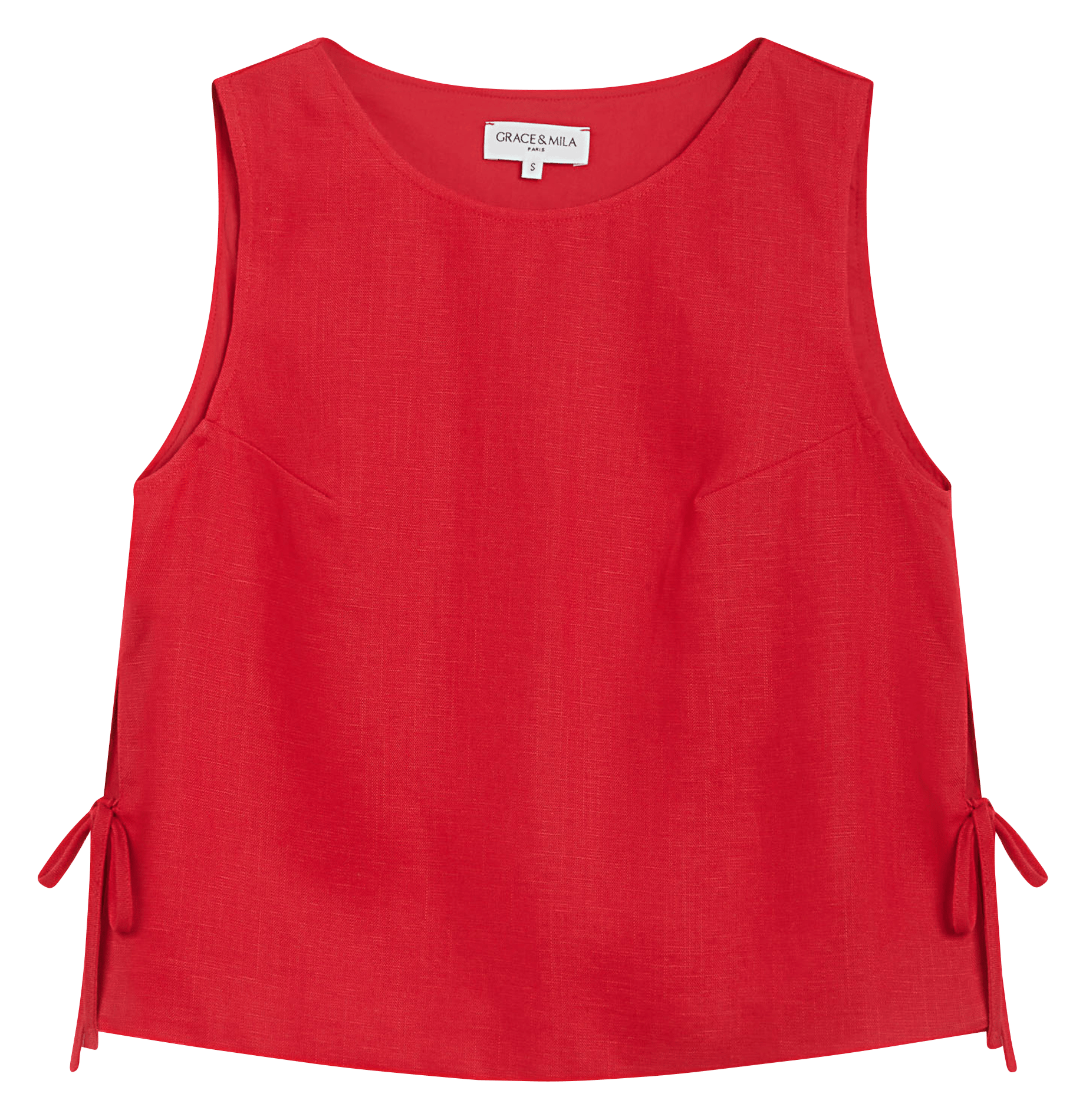 Top col rond  GRACE ET MILA Rouge