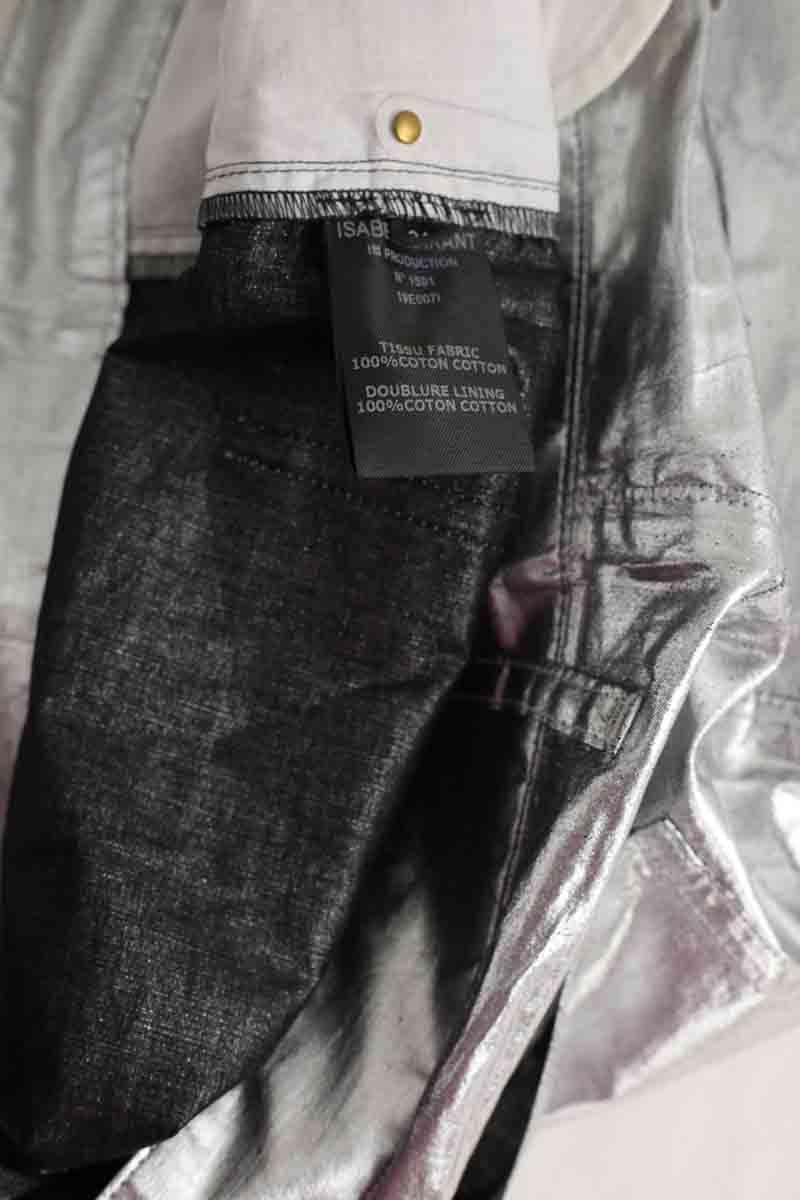 Carrot trousers ISABEL MARANT - Seconde Main Silver