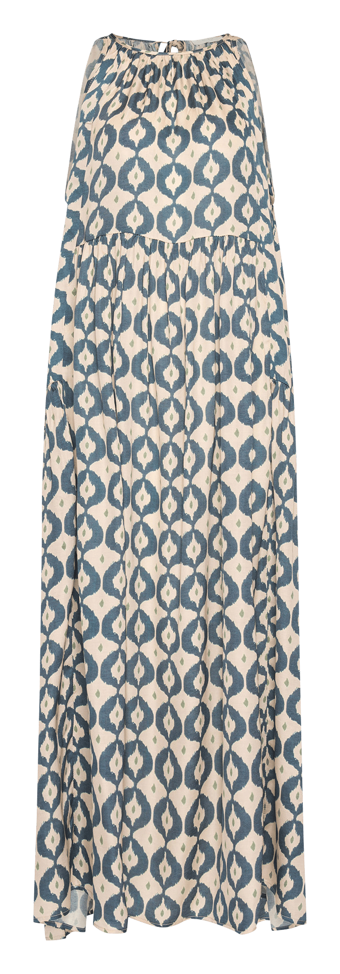 Robe longue col rond imprimée BY BAR Multicolore