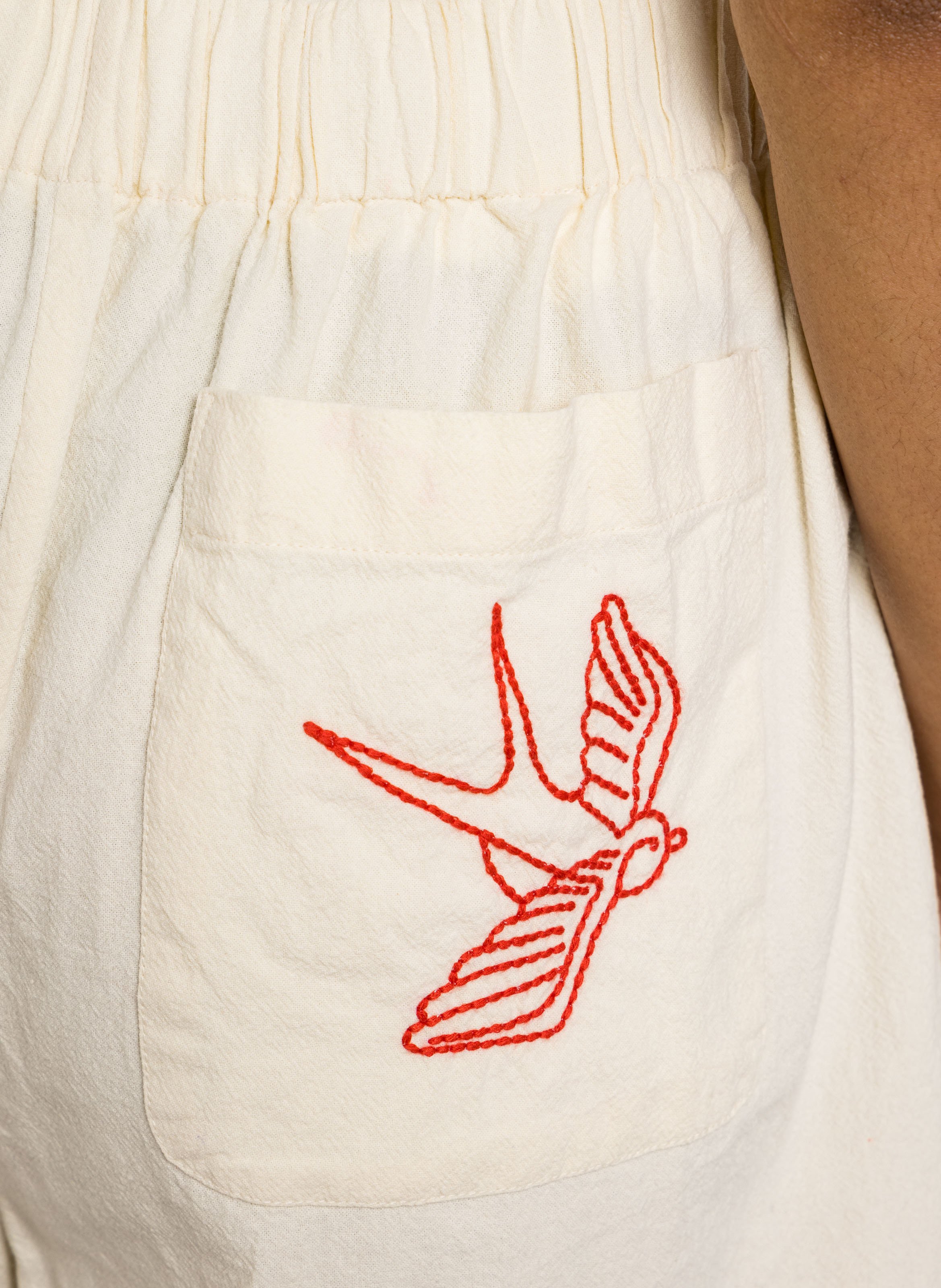 Short large in organic cotton LEON & HARPER White