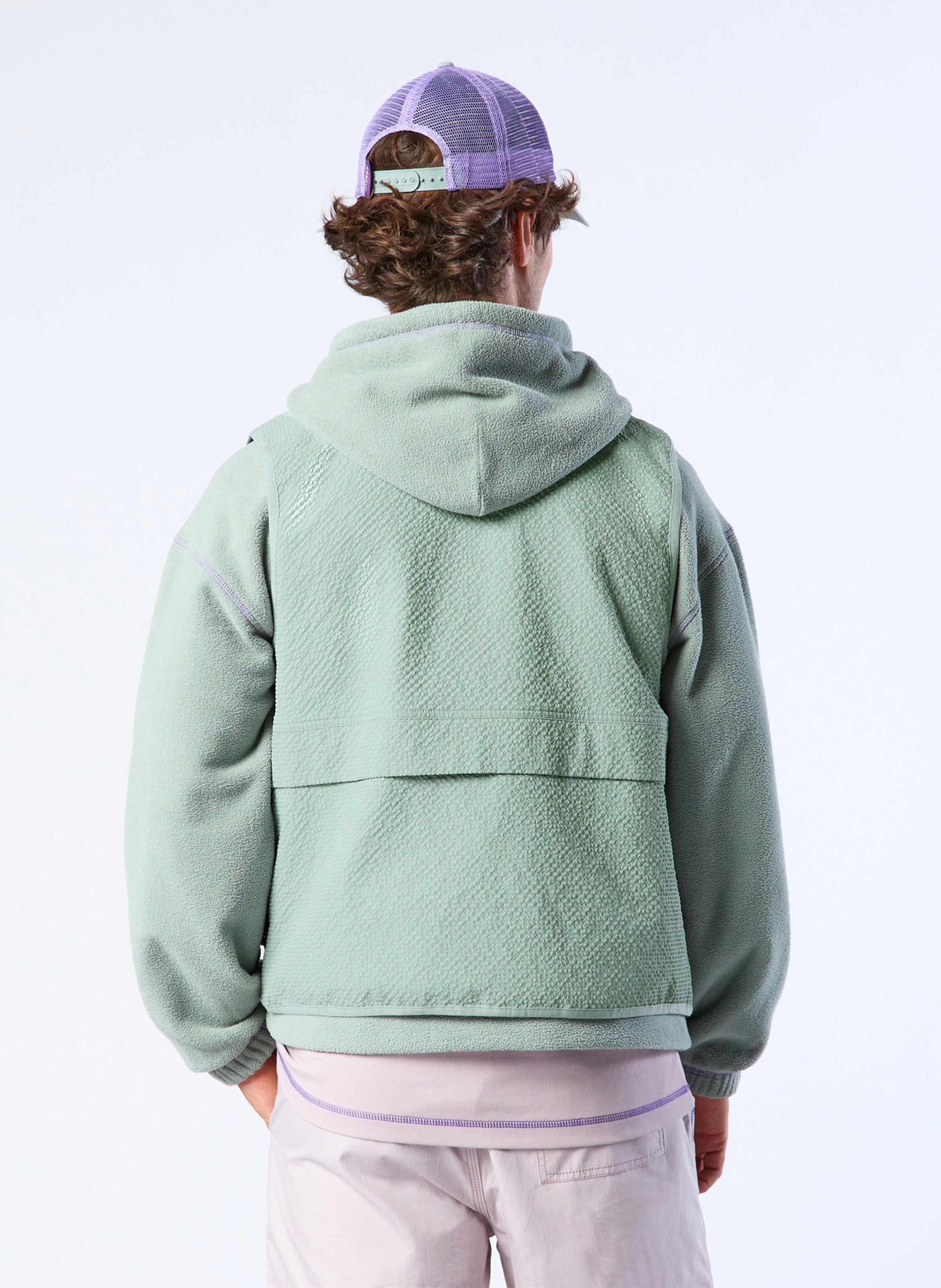 Rechte jas met V-hals FAGUO Groen