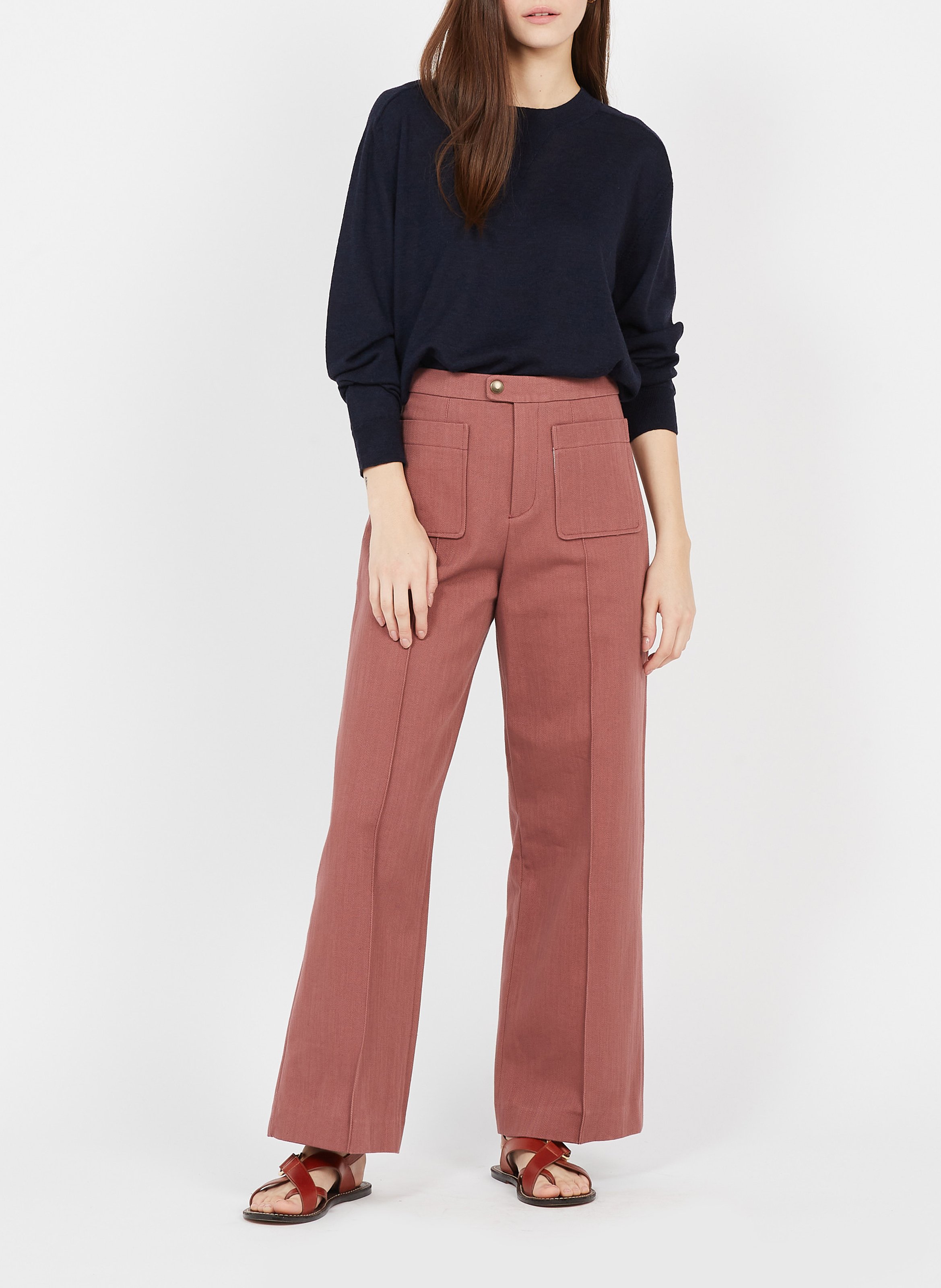 Blue wool sweater SOEUR Blue