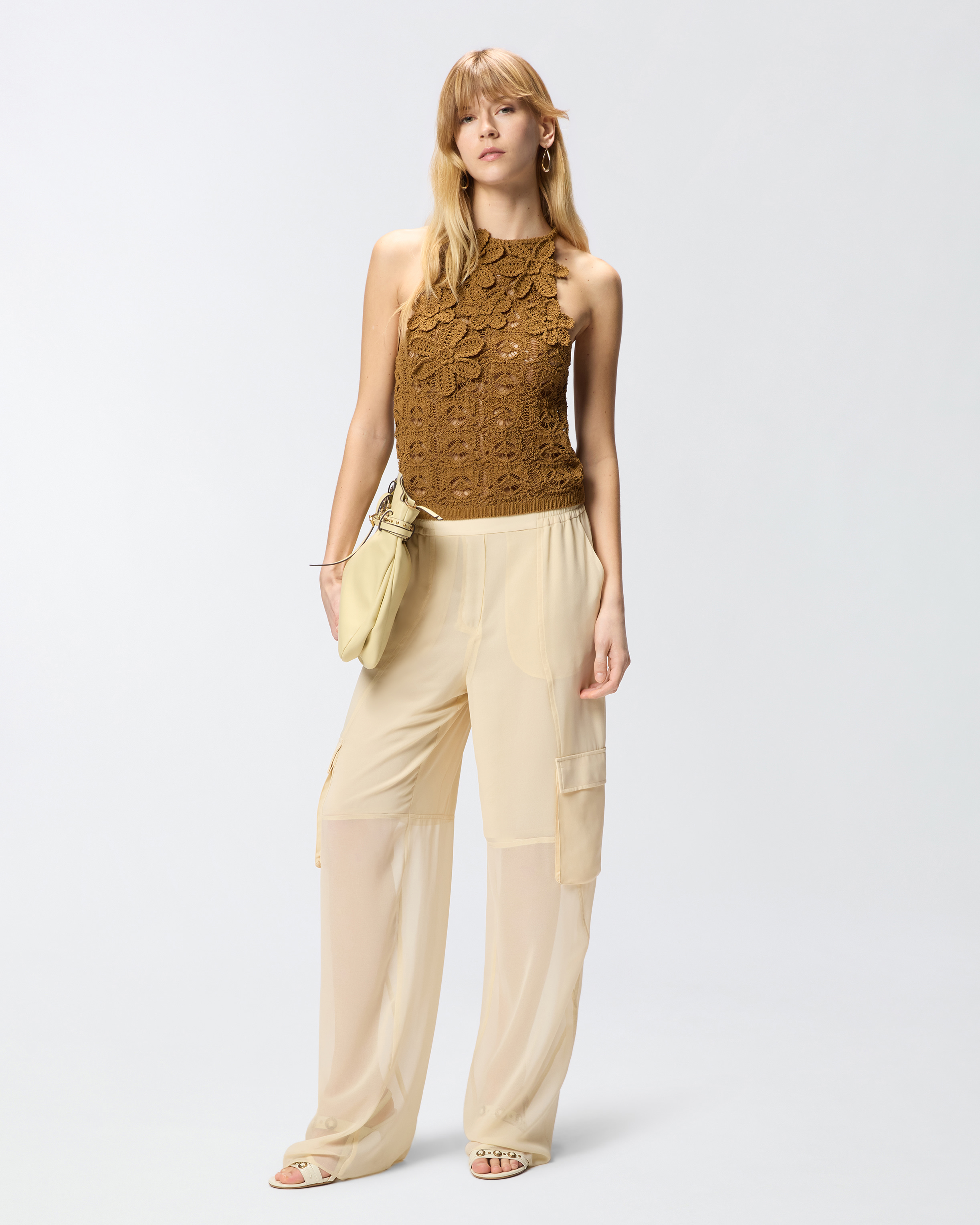 Lightweight cargo pants PINKO Blue