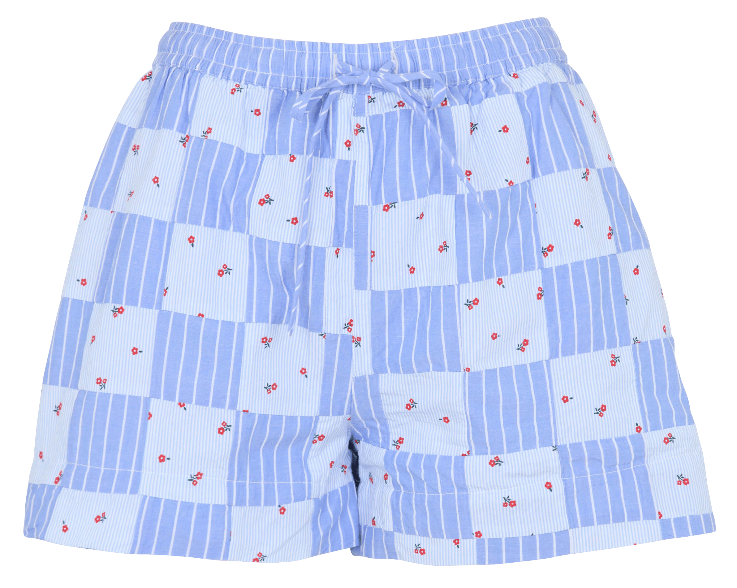 Straight printed organic cotton shorts DAMSON MADDER Multicolored