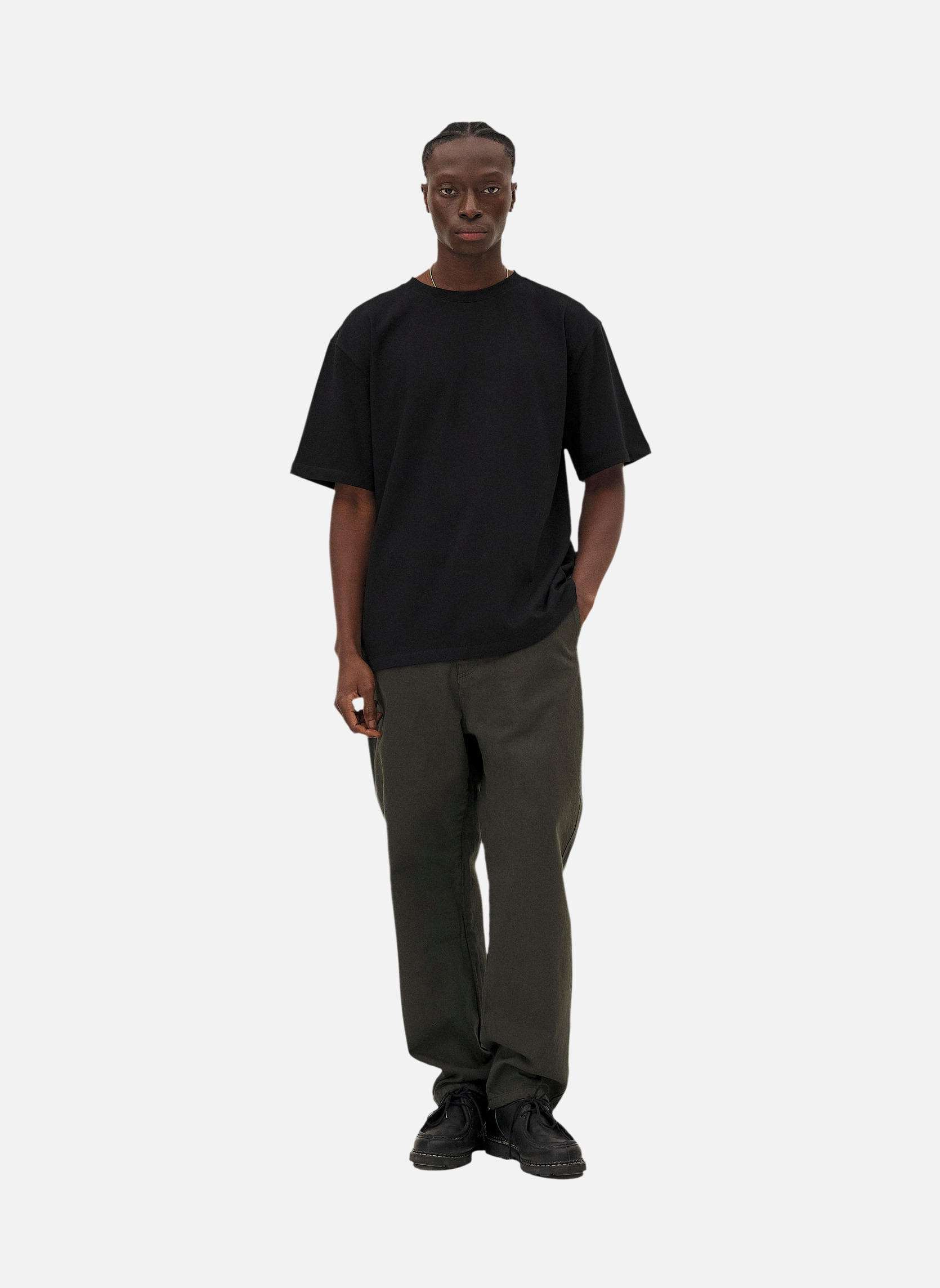 Wide leg jeans khaki Noyoco Green
