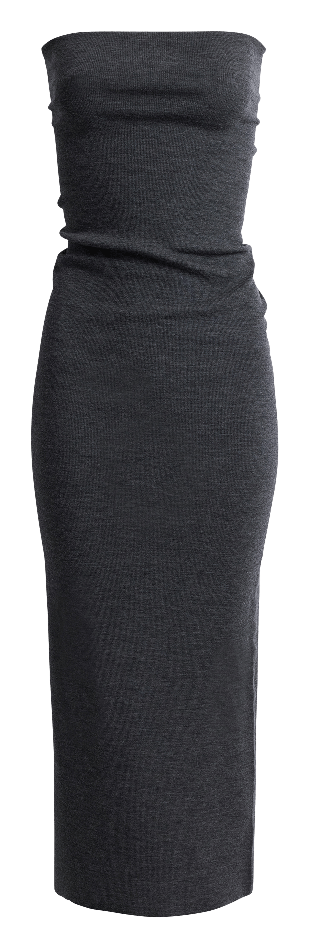 Geripptes Wollschlauchkleid SOEUR Grau