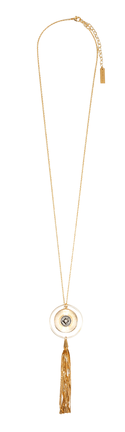 Long stylish necklace LA FEE MARABOUTEE Golden