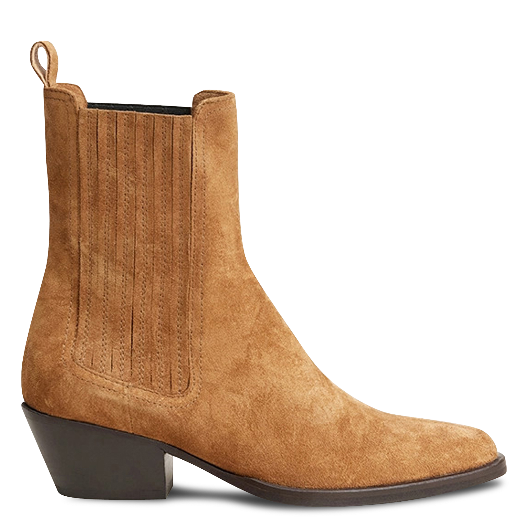 Spitze Lederstiefeletten JONAK Braun