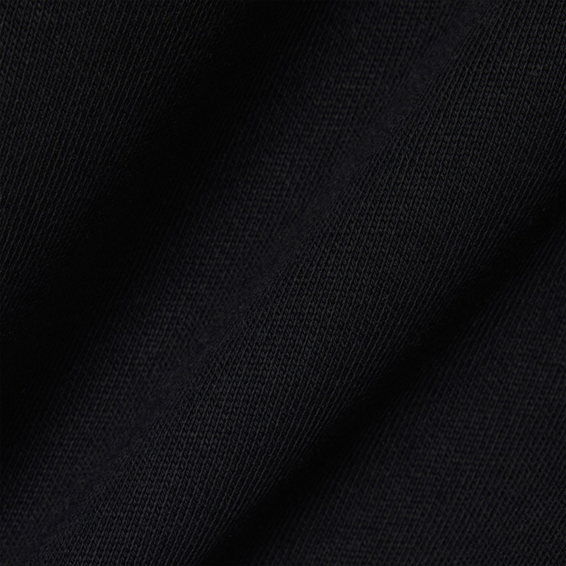 Rundhals-Sweatshirt aus Baumwoll-Mix LACOSTE Schwarz