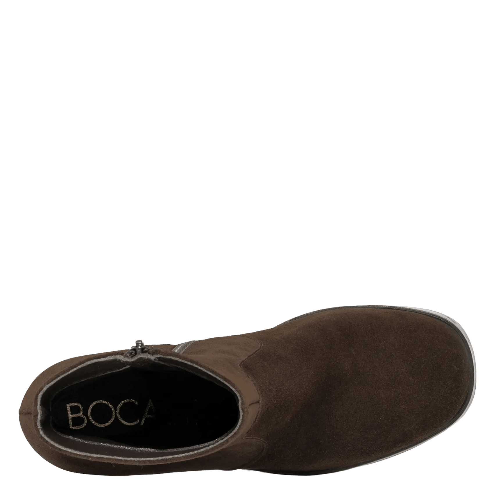 Heeled leather ankle boots BOCAGE Brown