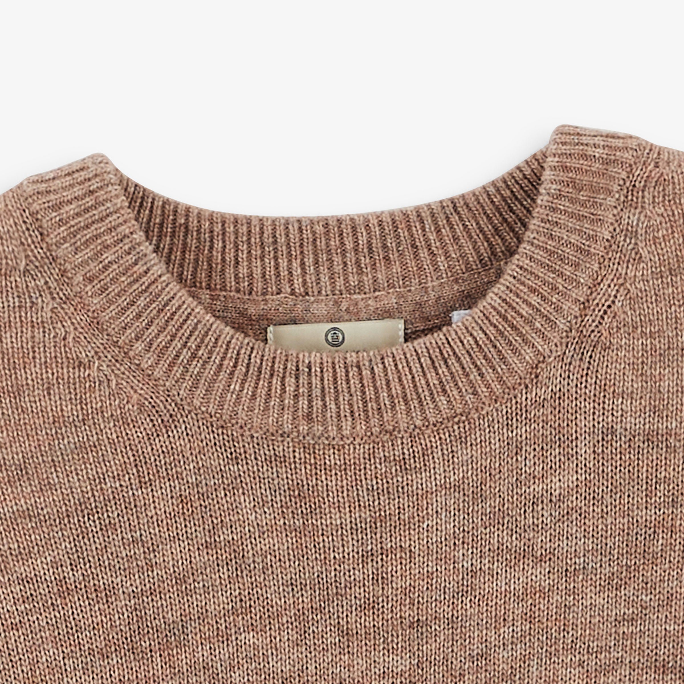 MADANI beige cashmere crew-neck wool sweater SBPLAY SERGE BLANCO Beige