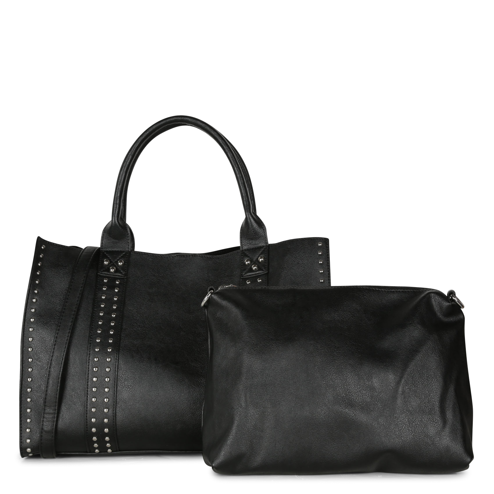 Shopper met studs AU PRINTEMPS PARIS Zwart