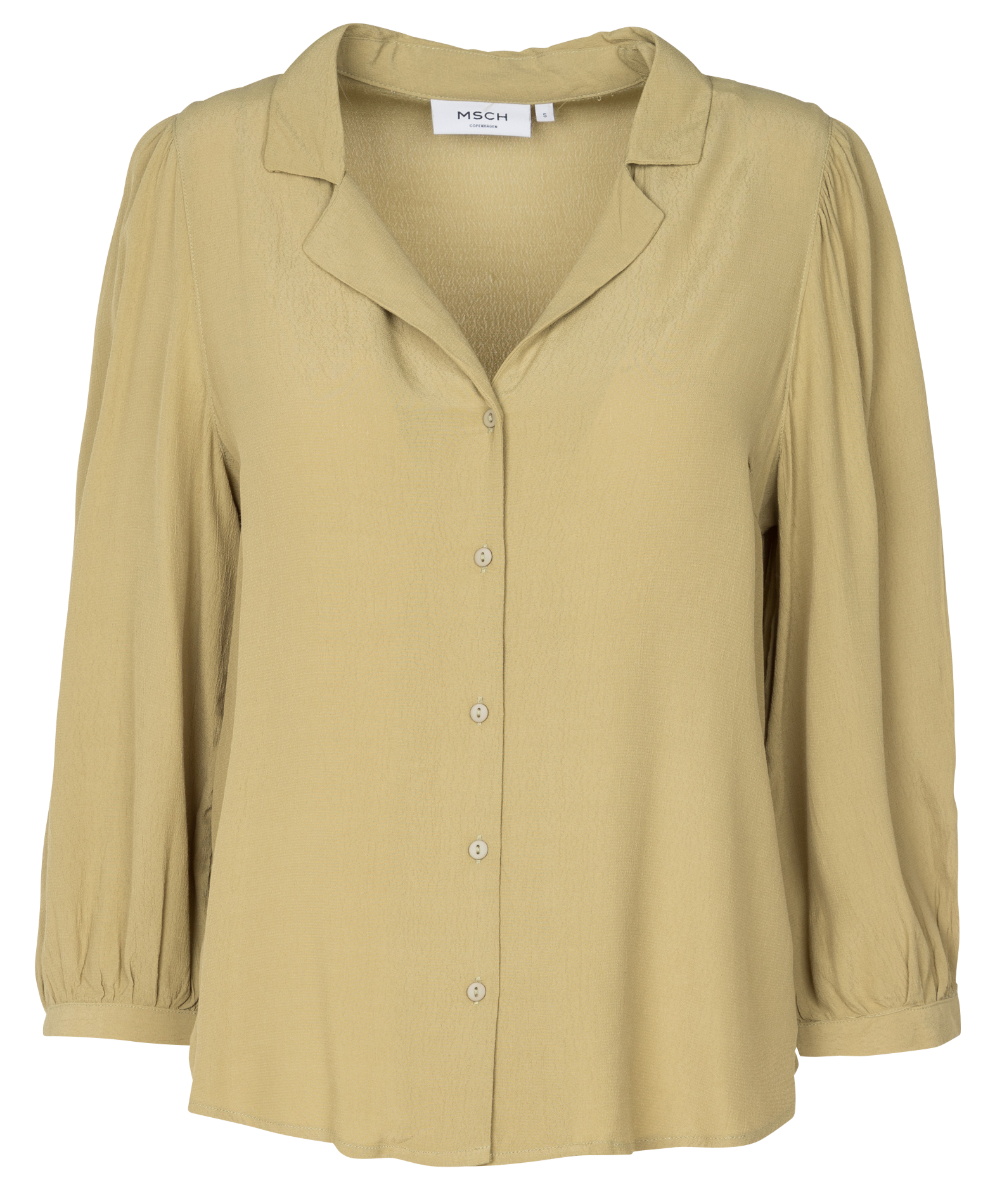 Chemise fluide col tailleur MOSS COPENHAGEN Jaune