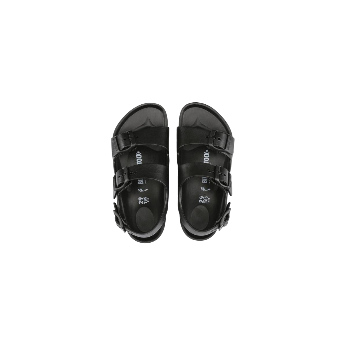 Faux leather sandals BIRKENSTOCK Black