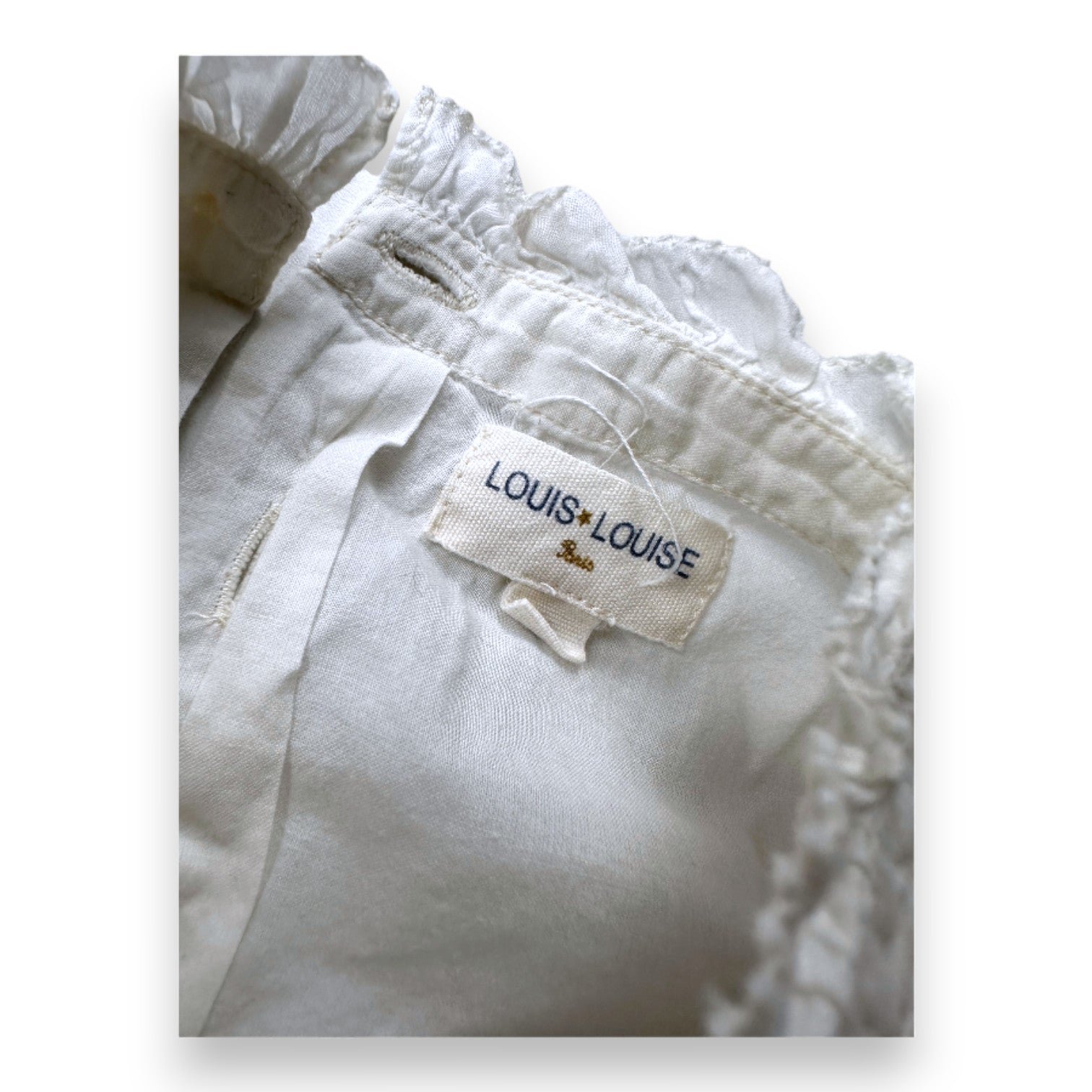 White child's blouse - 4 years LOUIS LOUISE - Seconde Main White