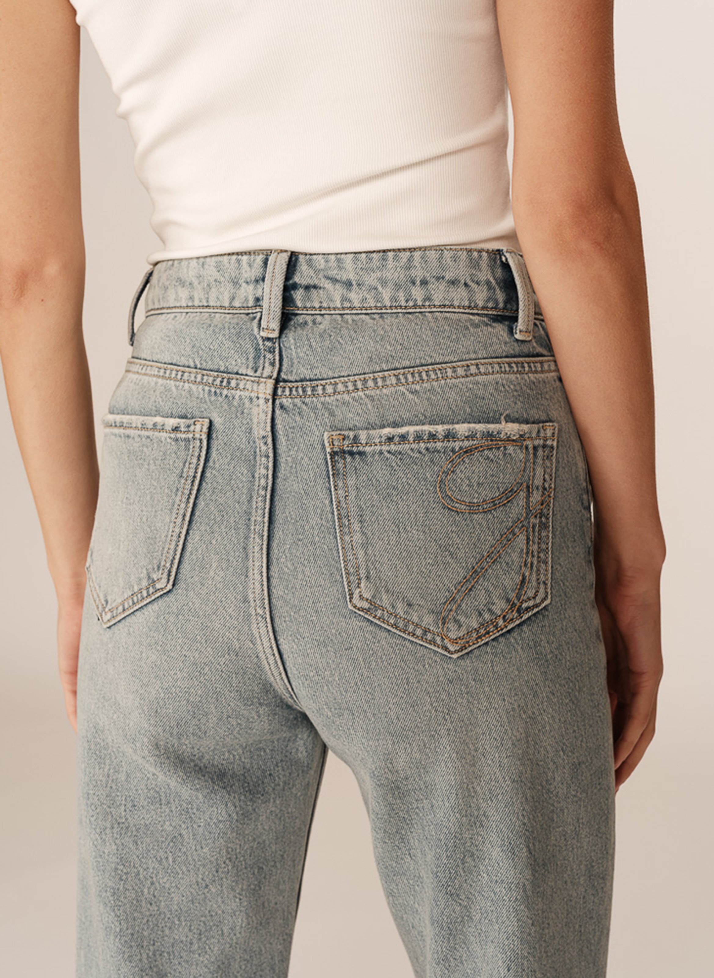 High-rise jeans GRACE ET MILA Blue